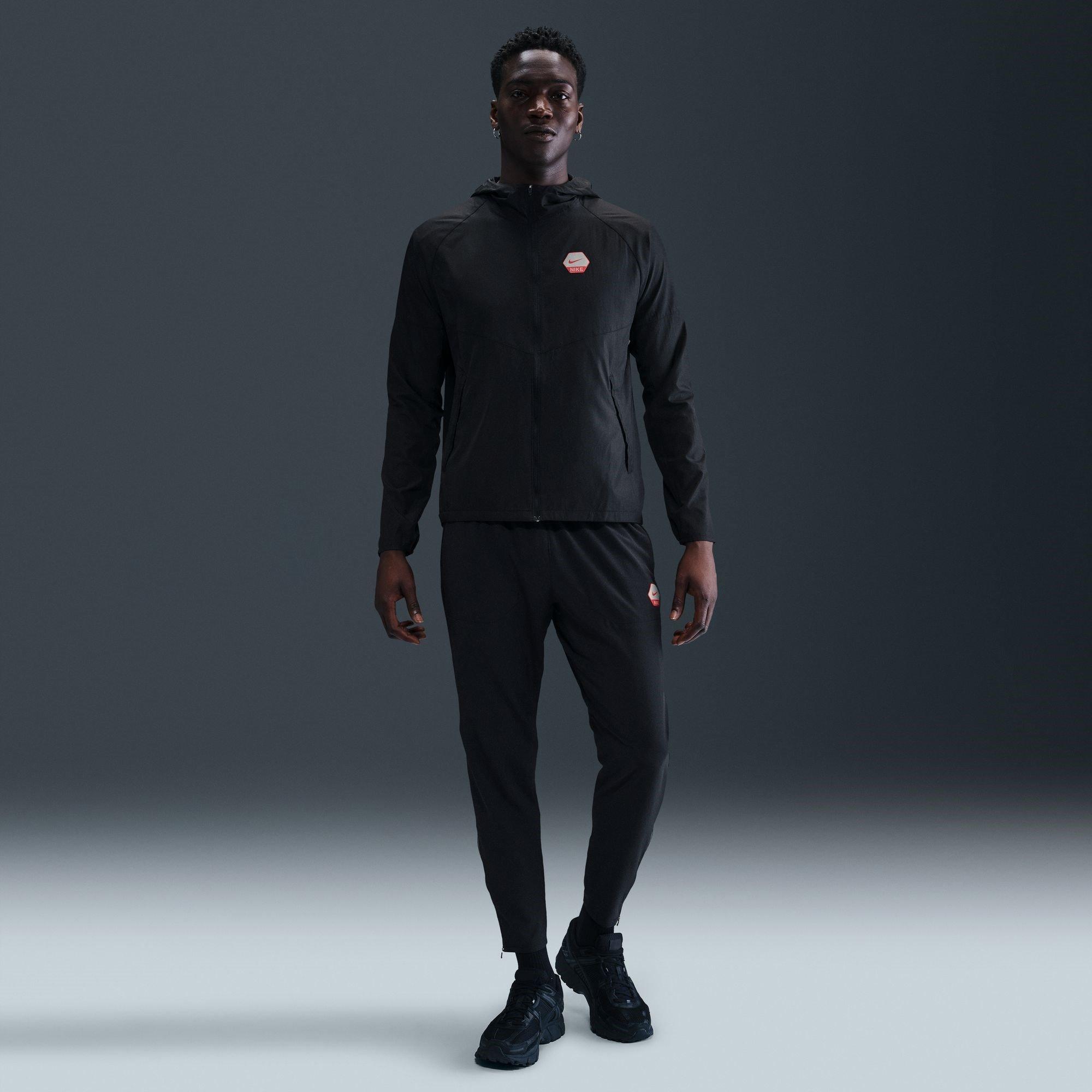 Black/Red - Nike - City Run Jacket Mens - 7