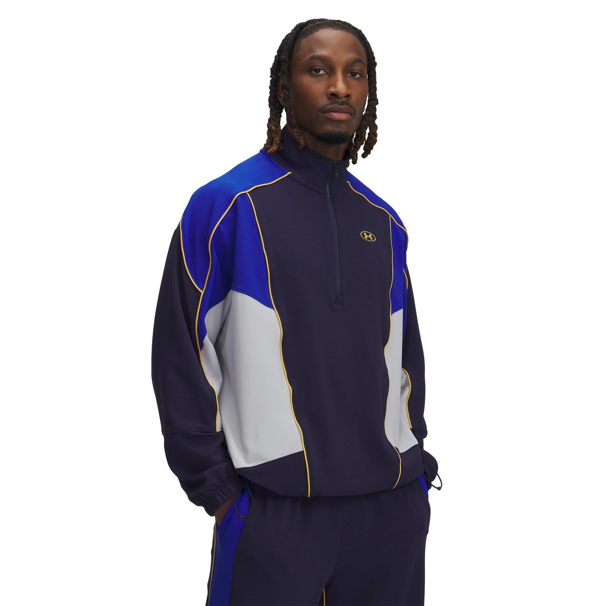 Blue - Under Armour - Men's Tricot Tracksuit Top - 1