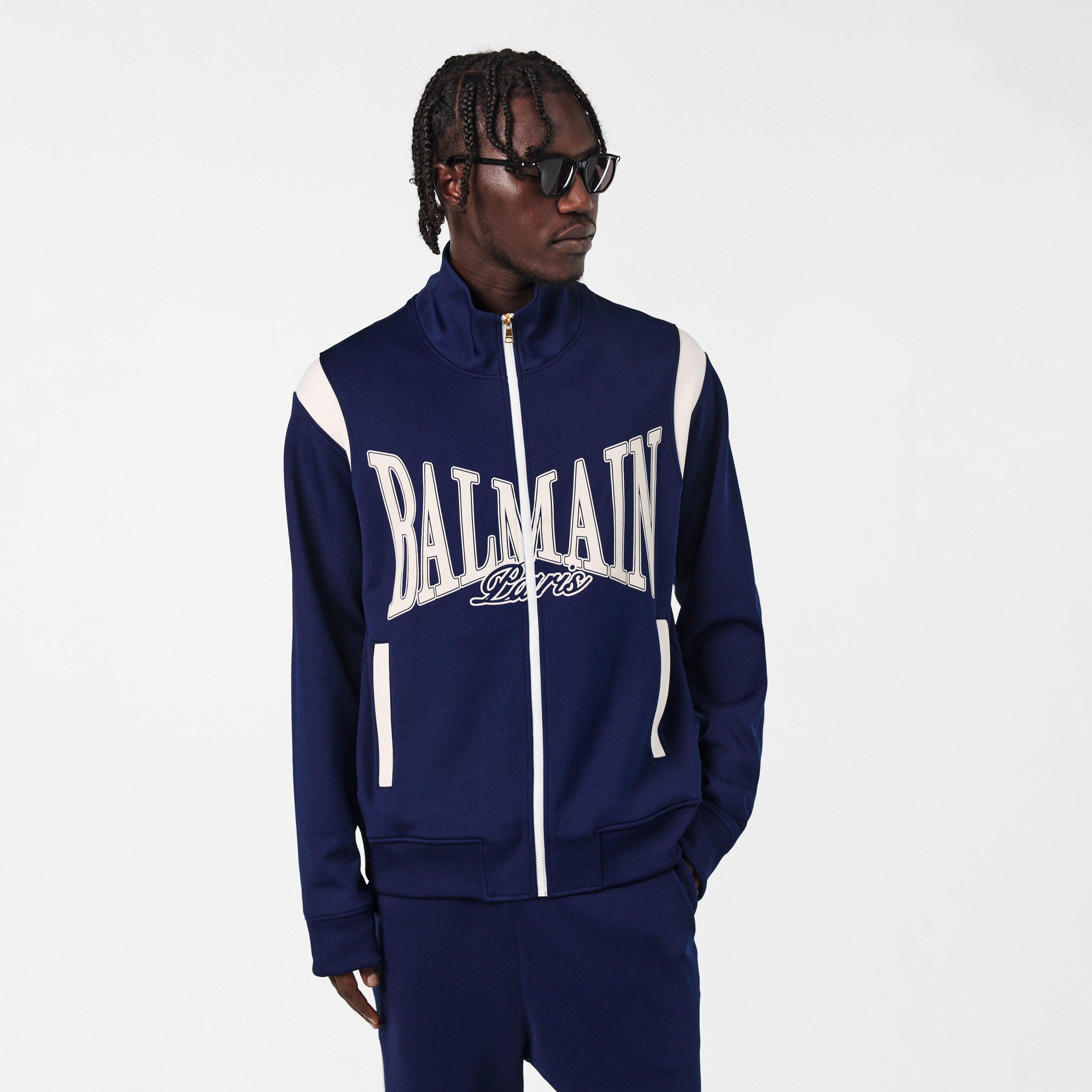Balmain Men's College Track Tracksuit Top Tracksuit Tops