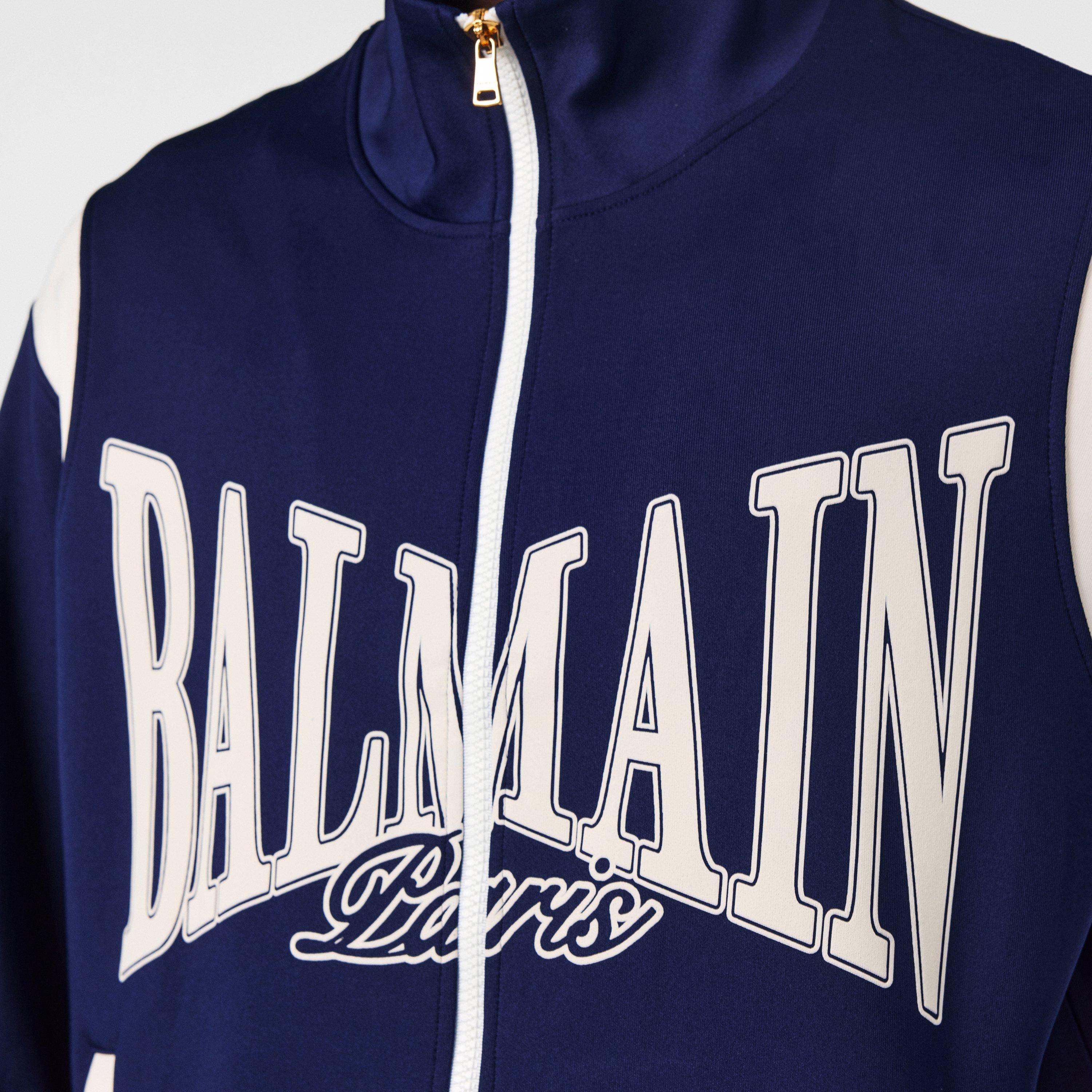 Blue - Balmain - Men's College Tracksuit Top - 5
