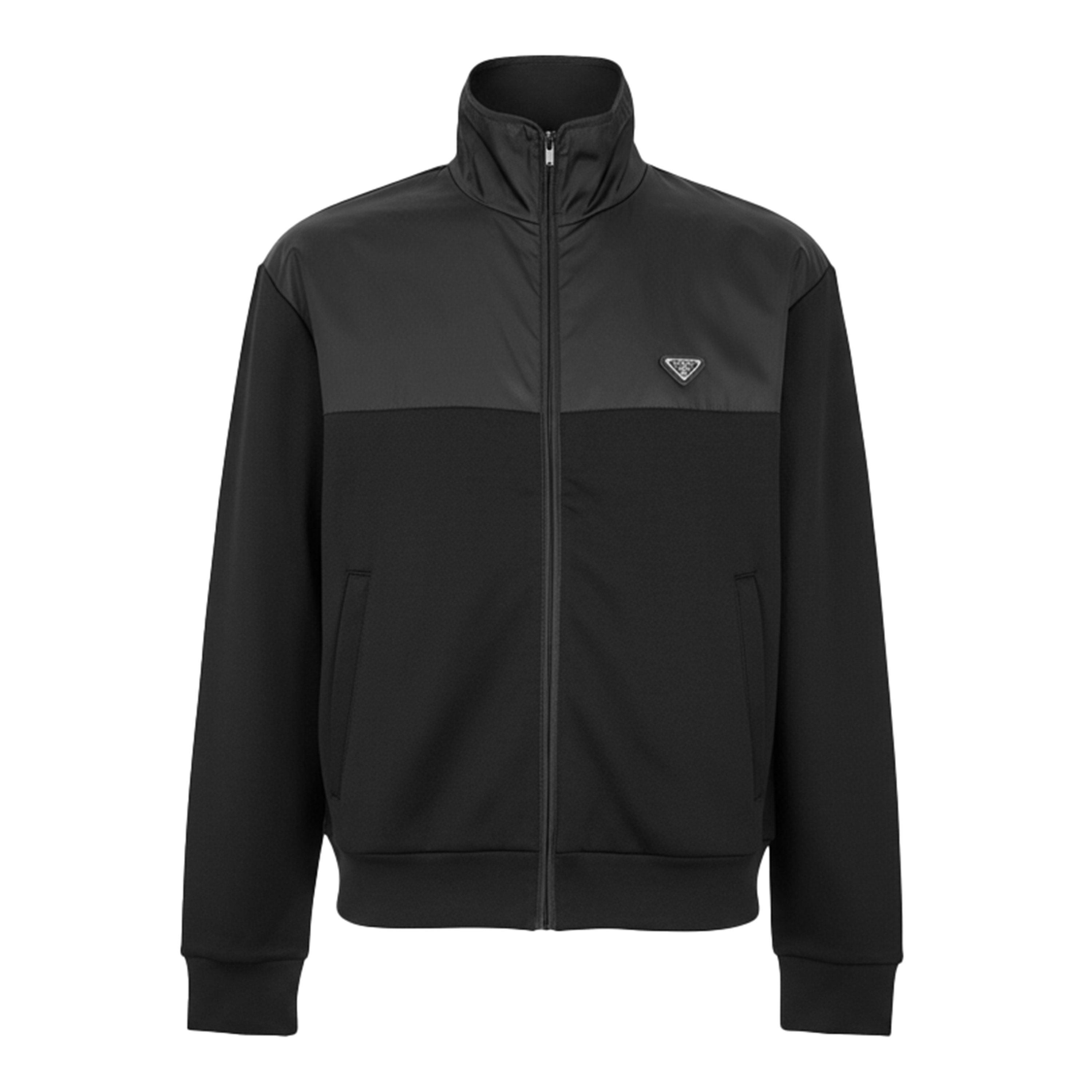 Prada Men's Hybrid Zipped Tracksuit Top | Cruise Fashion