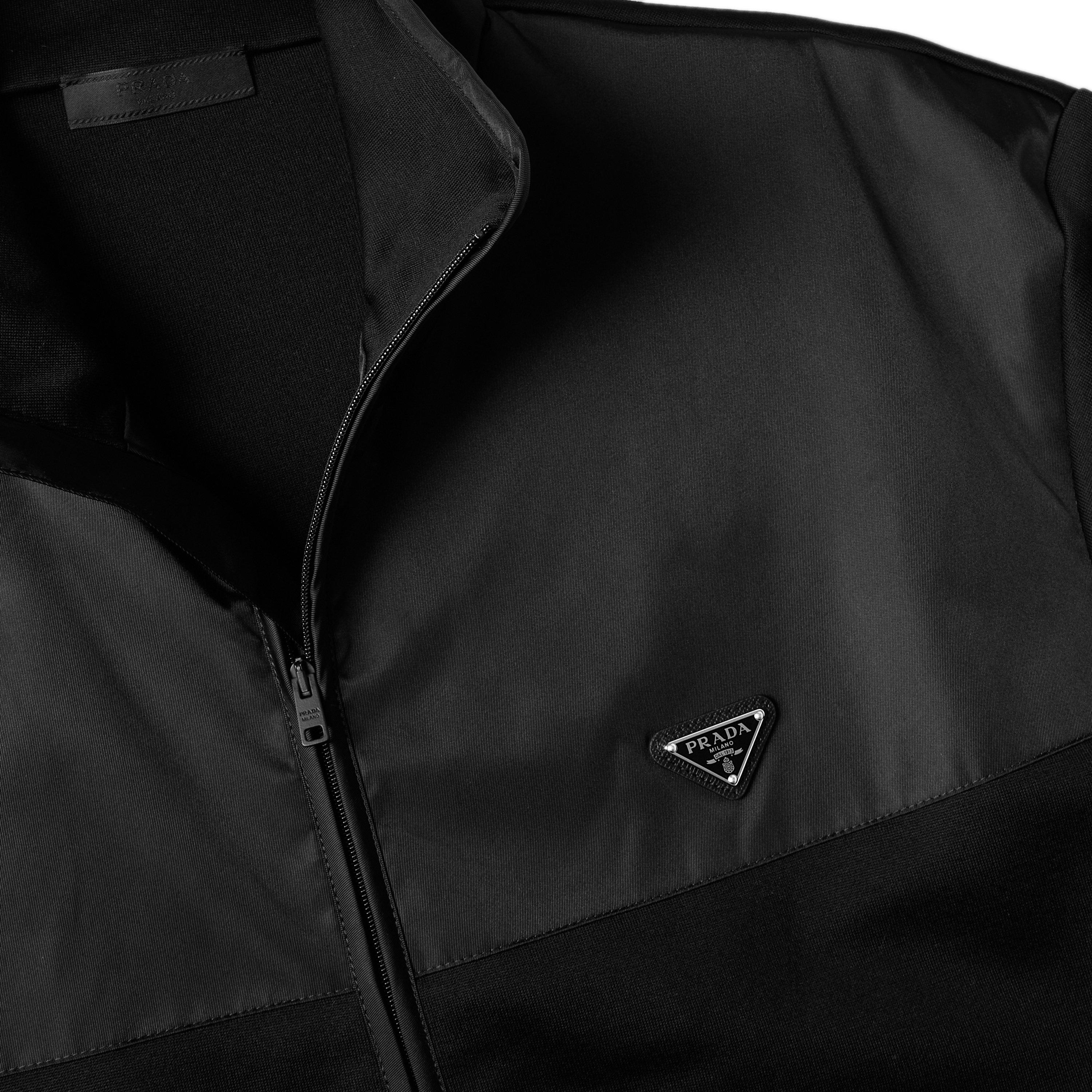 Black - Prada - Men's Hybrid Zipped Tracksuit Top - 5