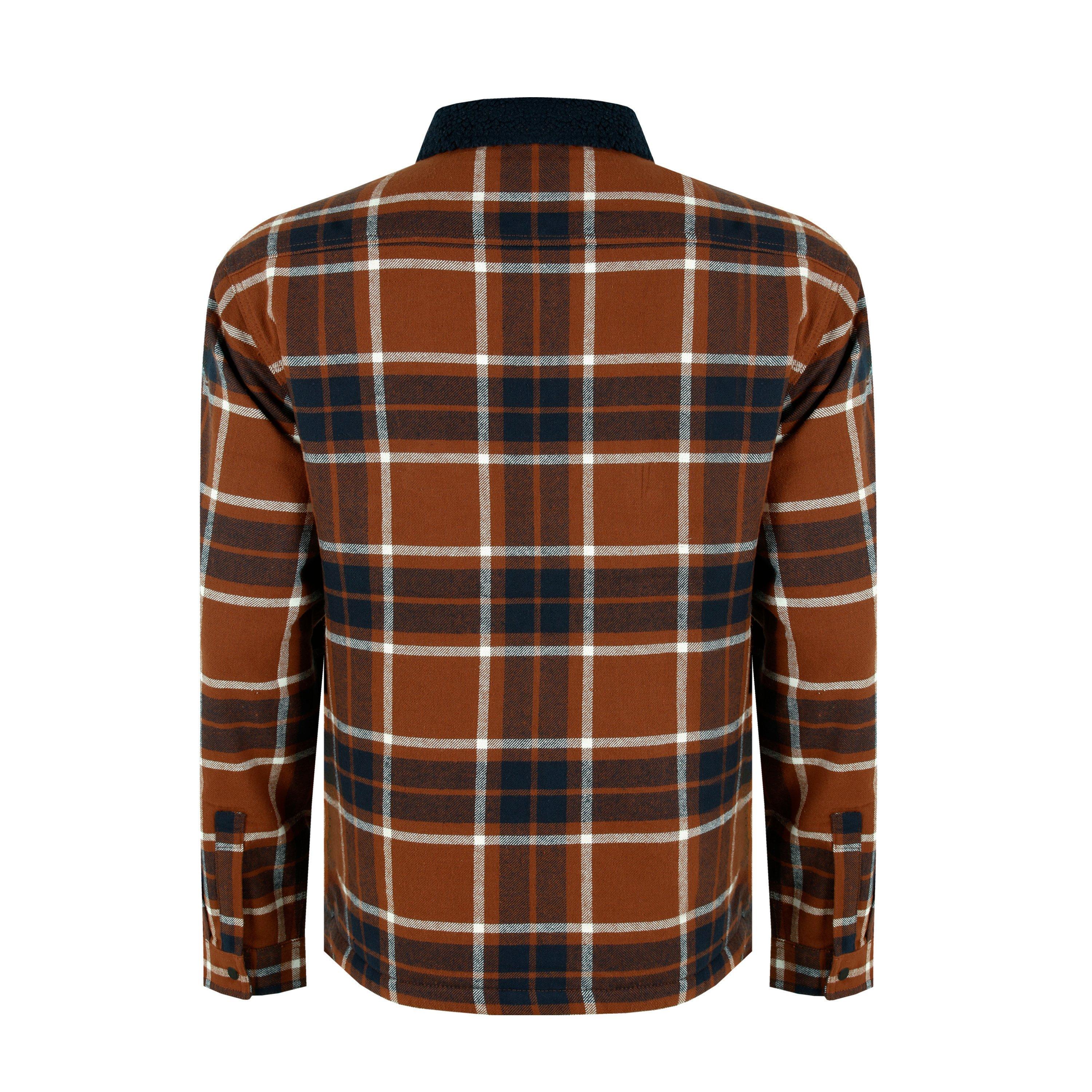 Rust - Firetrap - Borg Check Overshirt Mens - 5