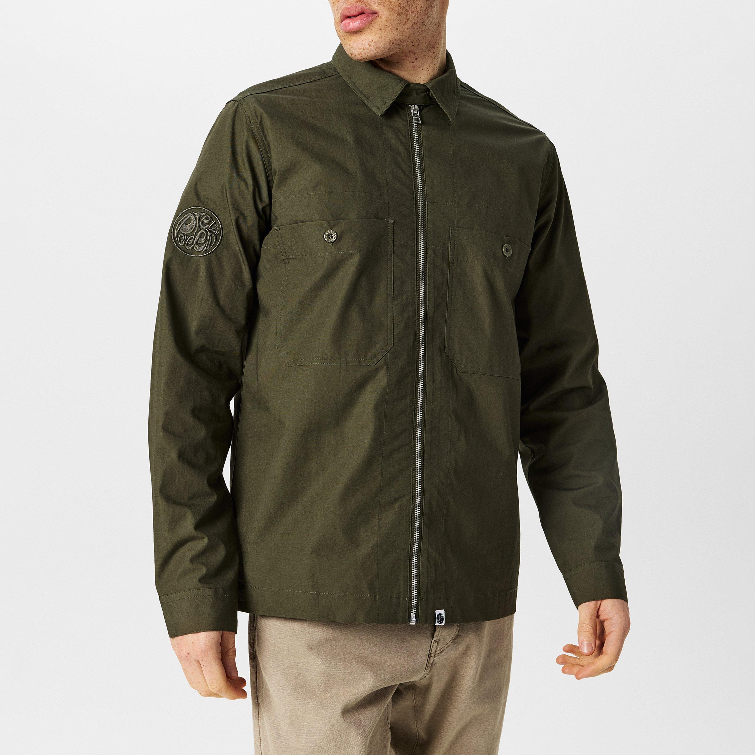 Khaki - Pretty Green - Men's Boston Tailored Fit Overshirt - 3