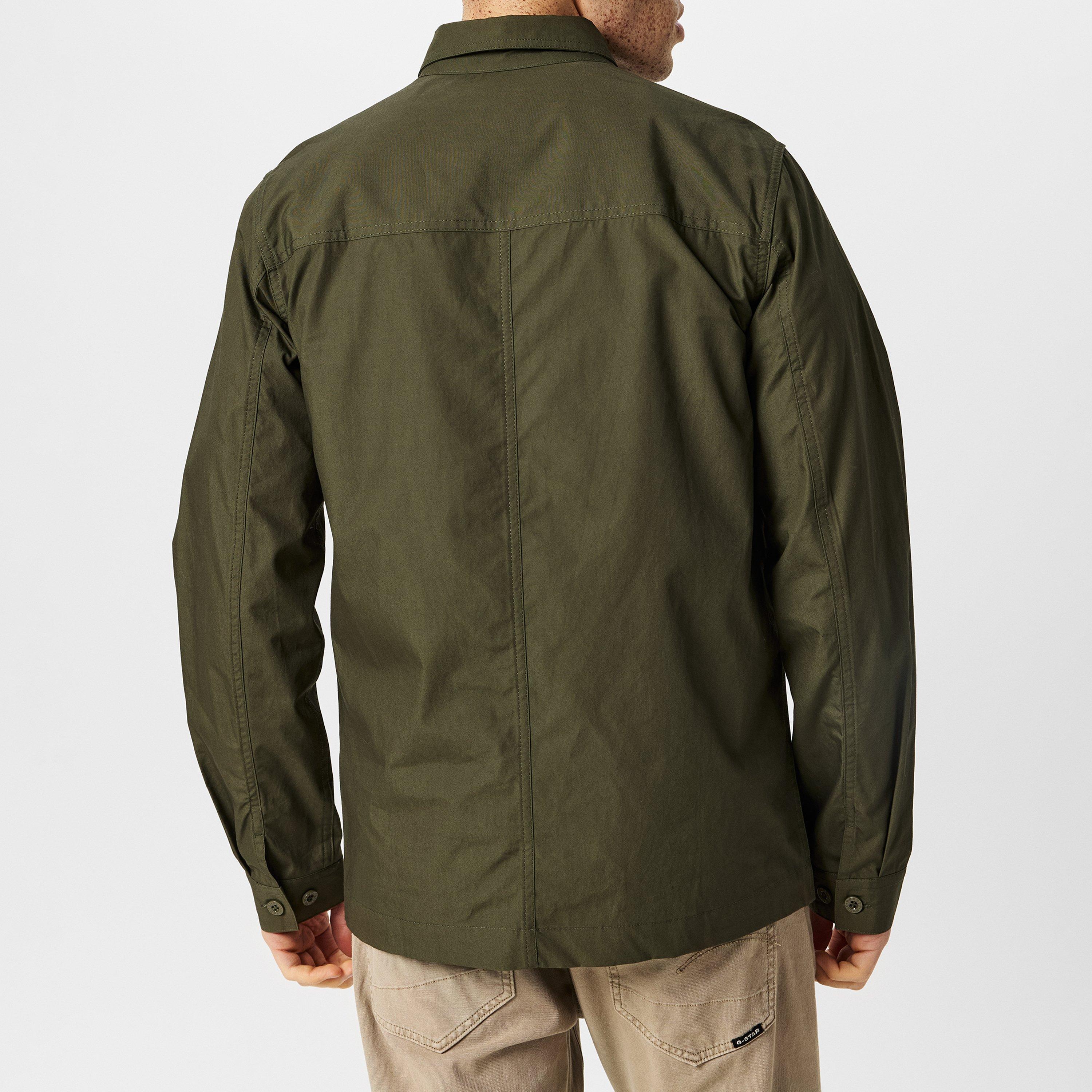 Khaki - Pretty Green - Men's Boston Tailored Fit Overshirt - 4