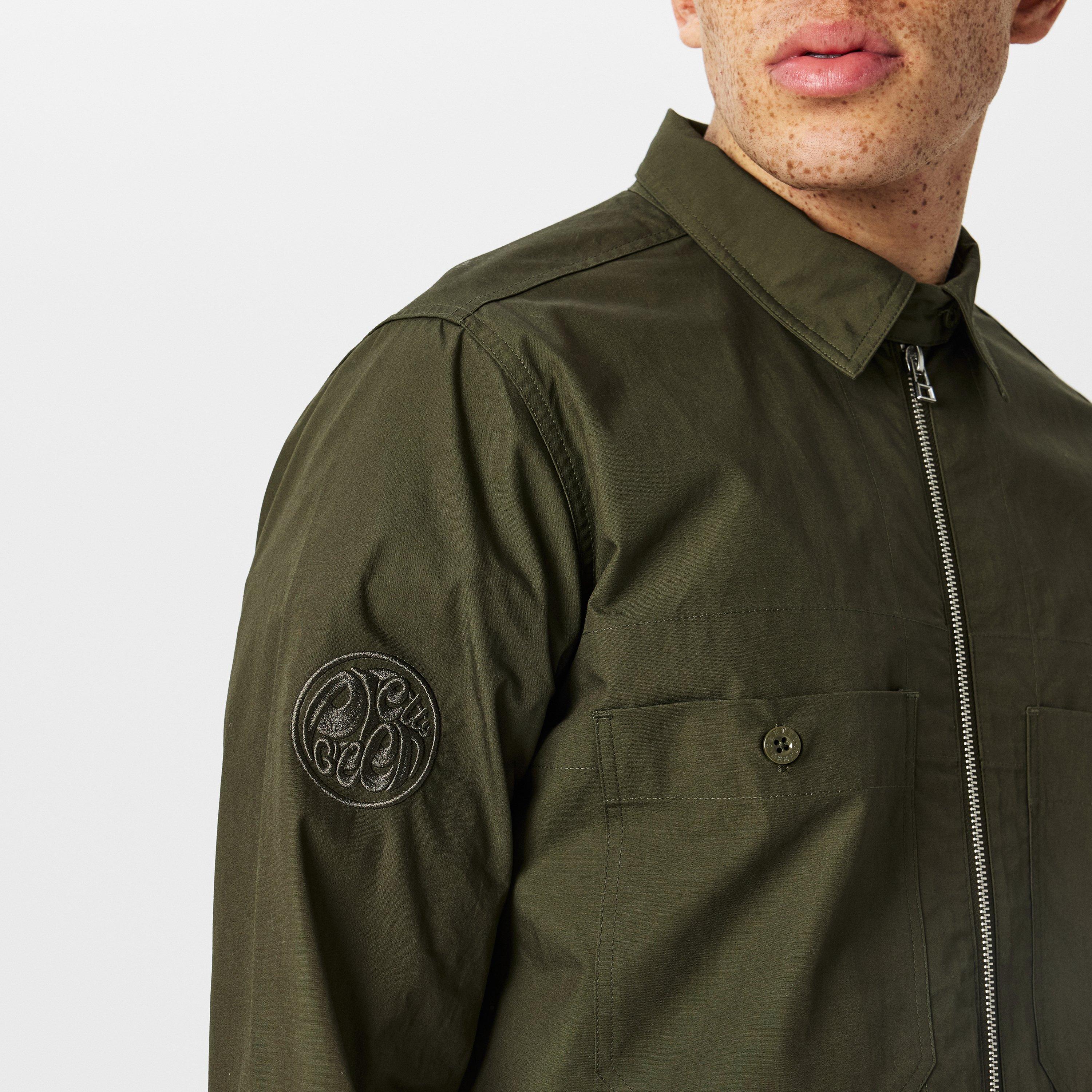 Khaki - Pretty Green - Men's Boston Tailored Fit Overshirt - 5