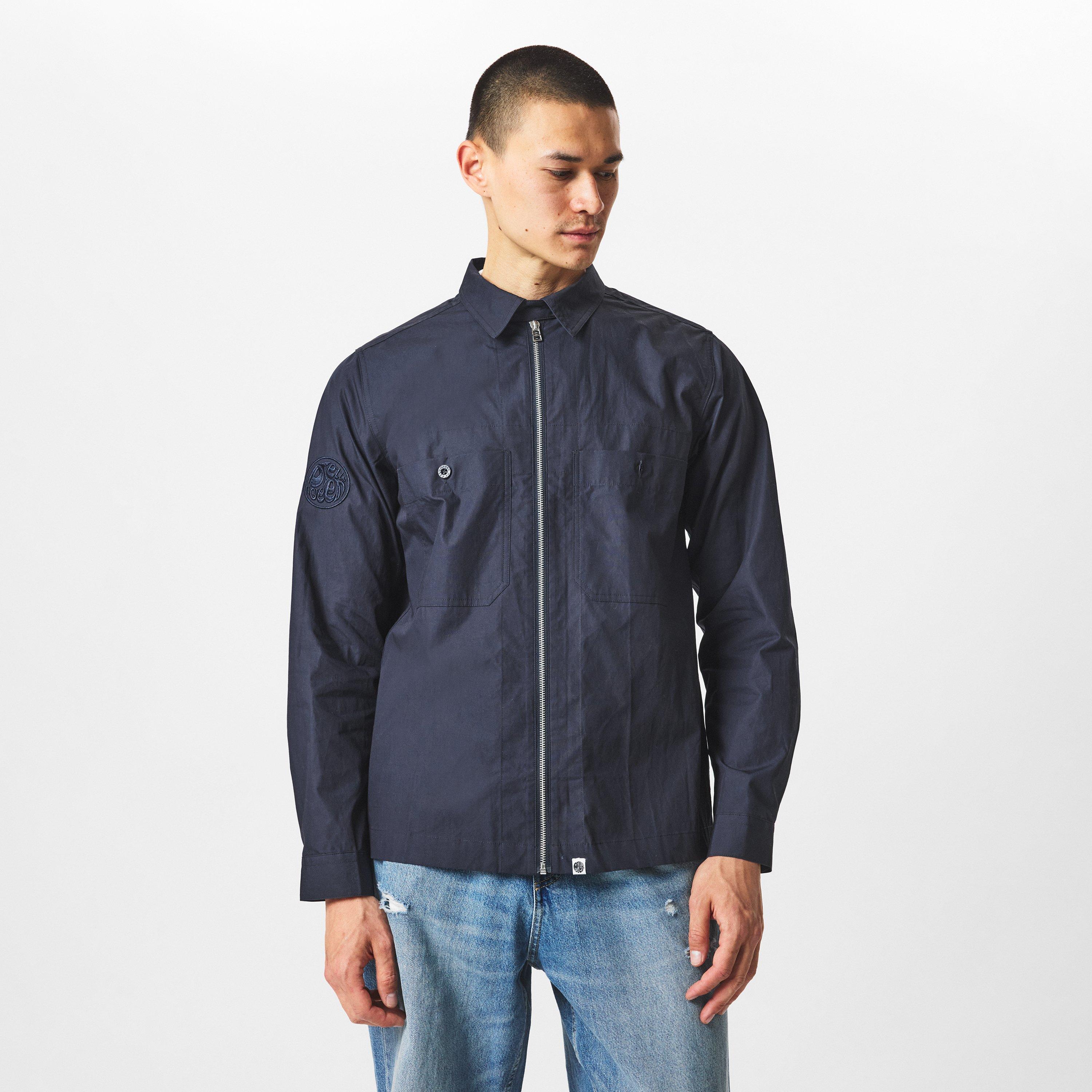 Marineblauw - Pretty Green - Men's Boston Tailored Fit Overshirt - 3