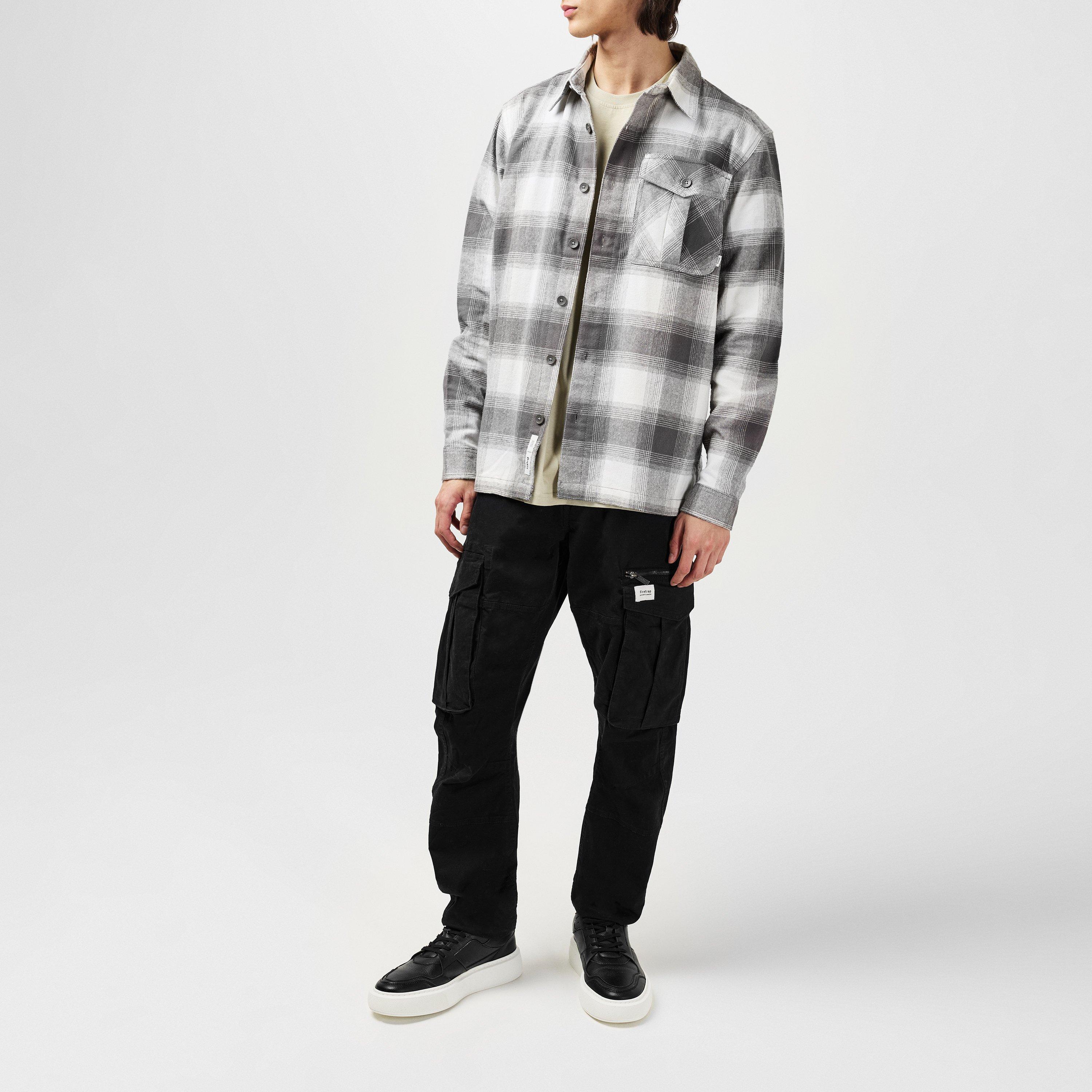Xadrez cinza - Firetrap - Check Shirt Mens - 4