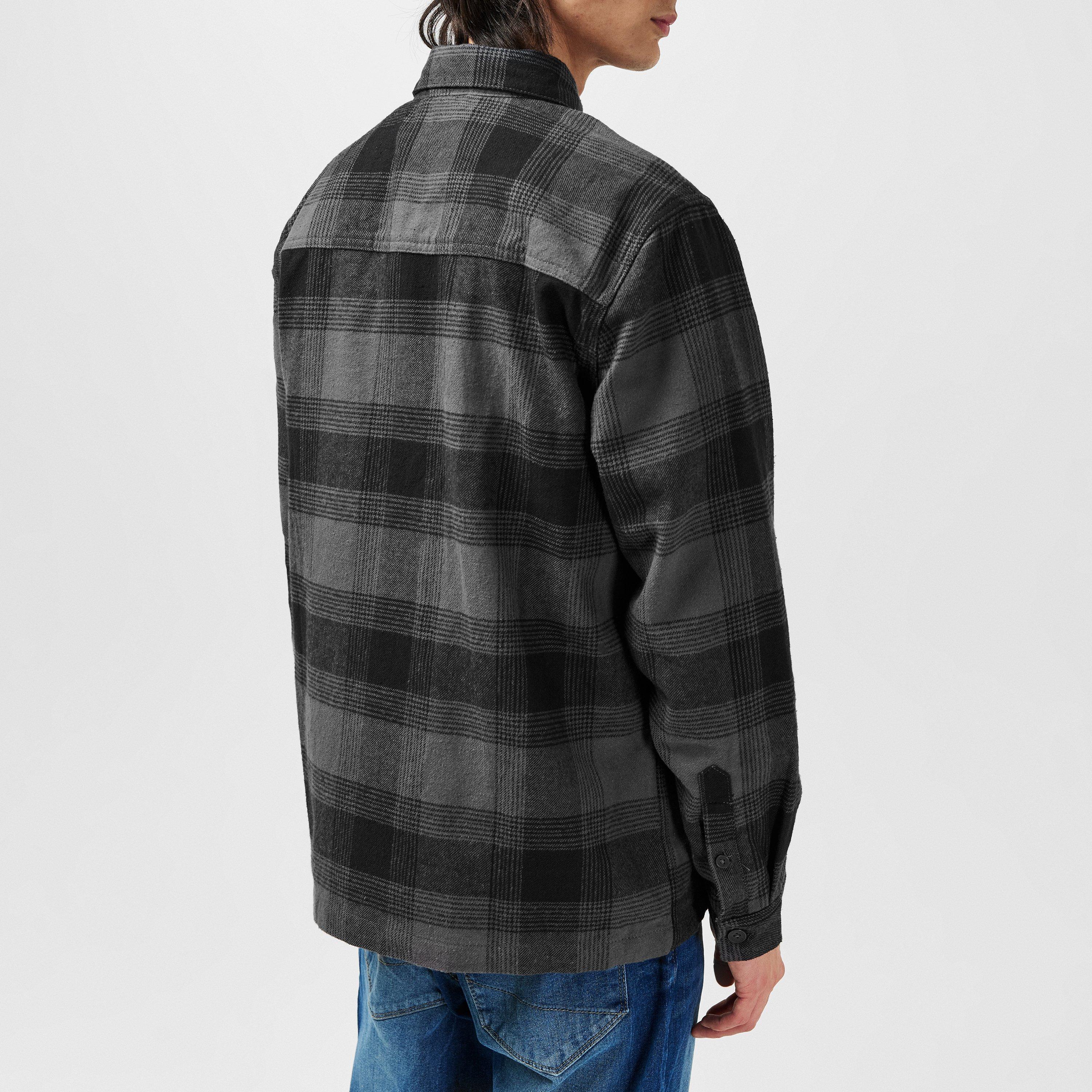Schwarz kariert - Firetrap - Check Shirt Mens - 4