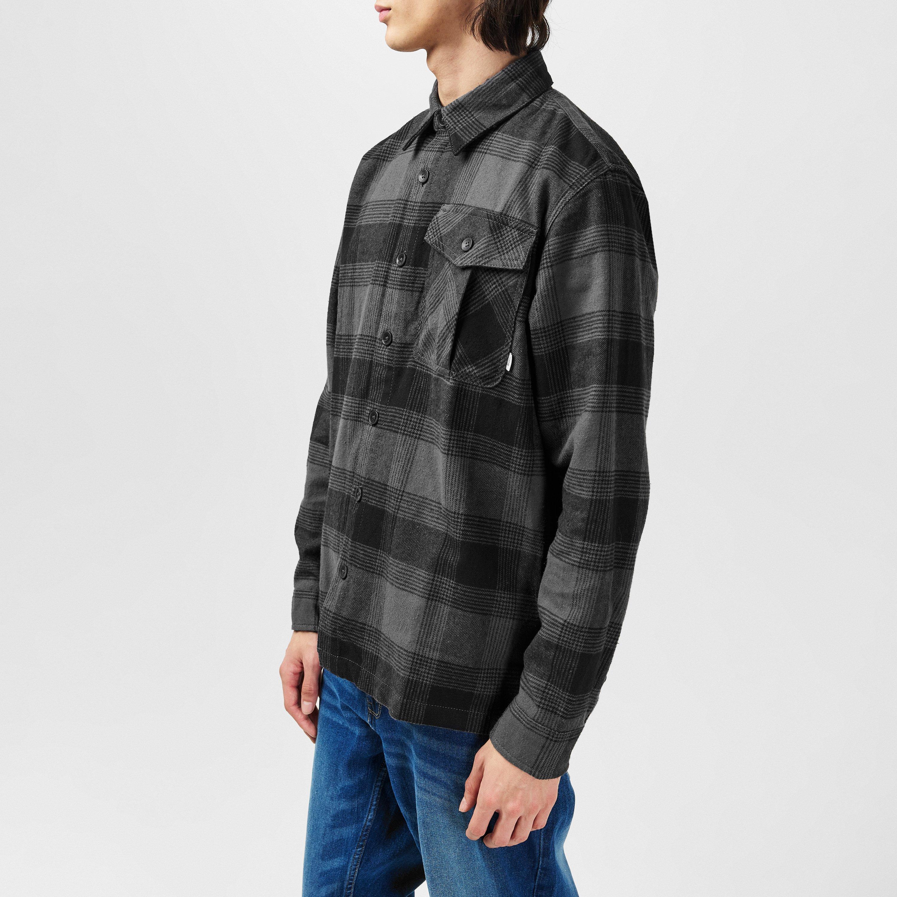 Schwarz kariert - Firetrap - Check Shirt Mens - 6