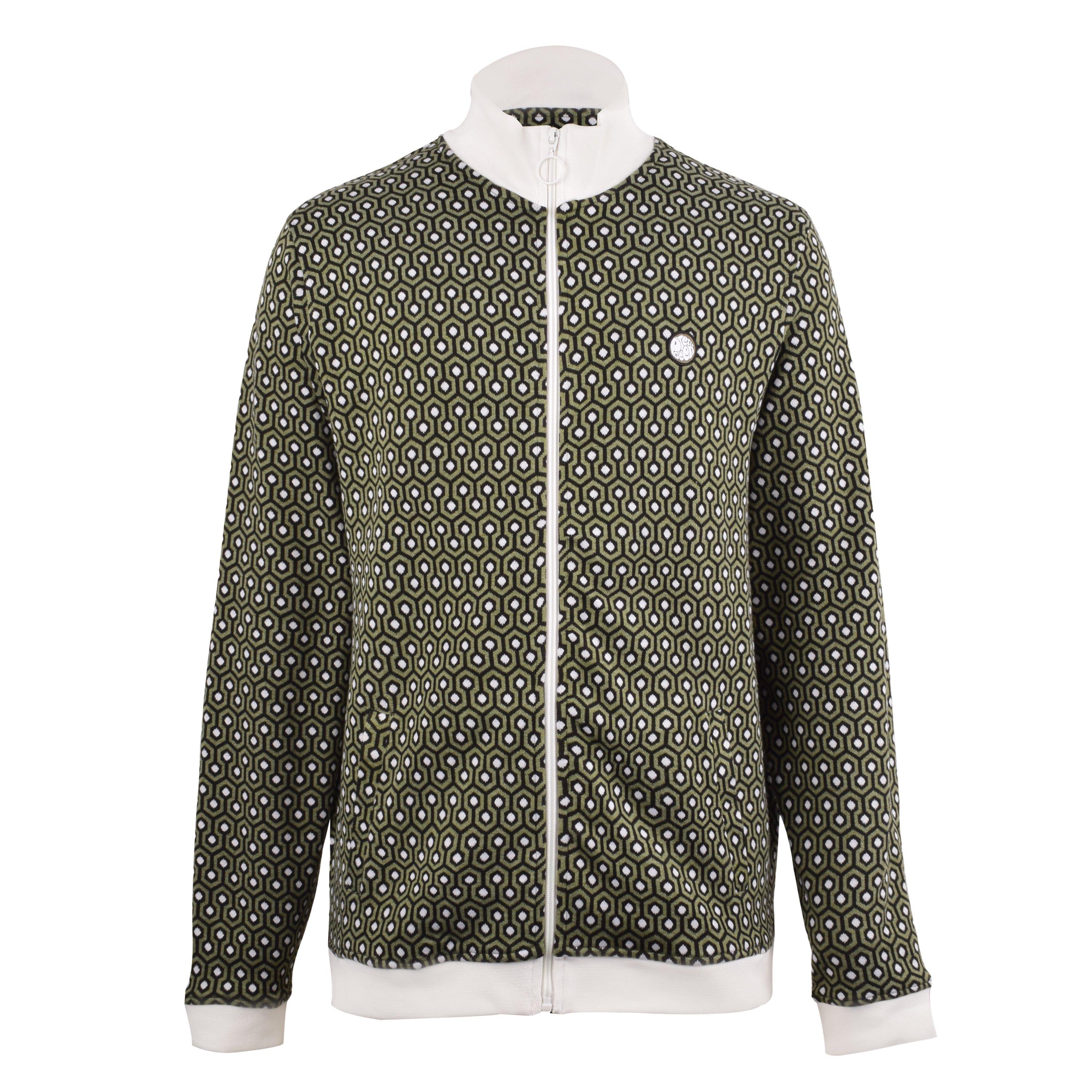 Verde - Pretty Green - Men's Geo Tracksuit Top - 1