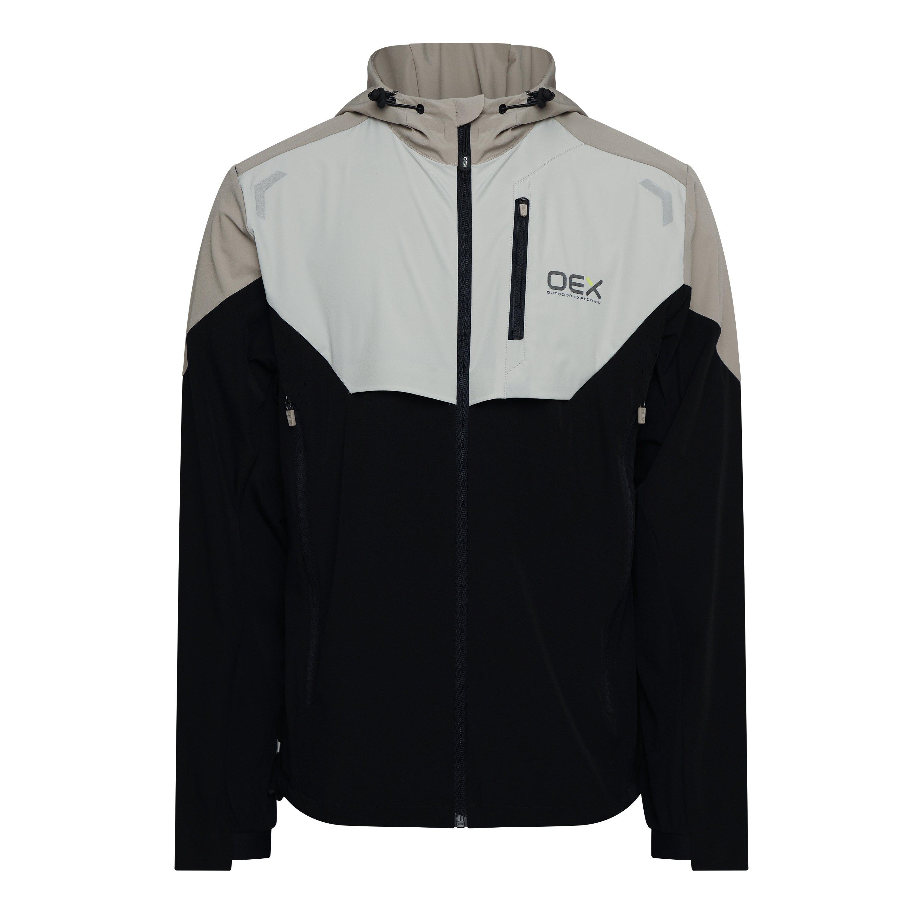 Zwart/Taupe - OEX - OEX Bachar Track Jkt Sn99 - 1