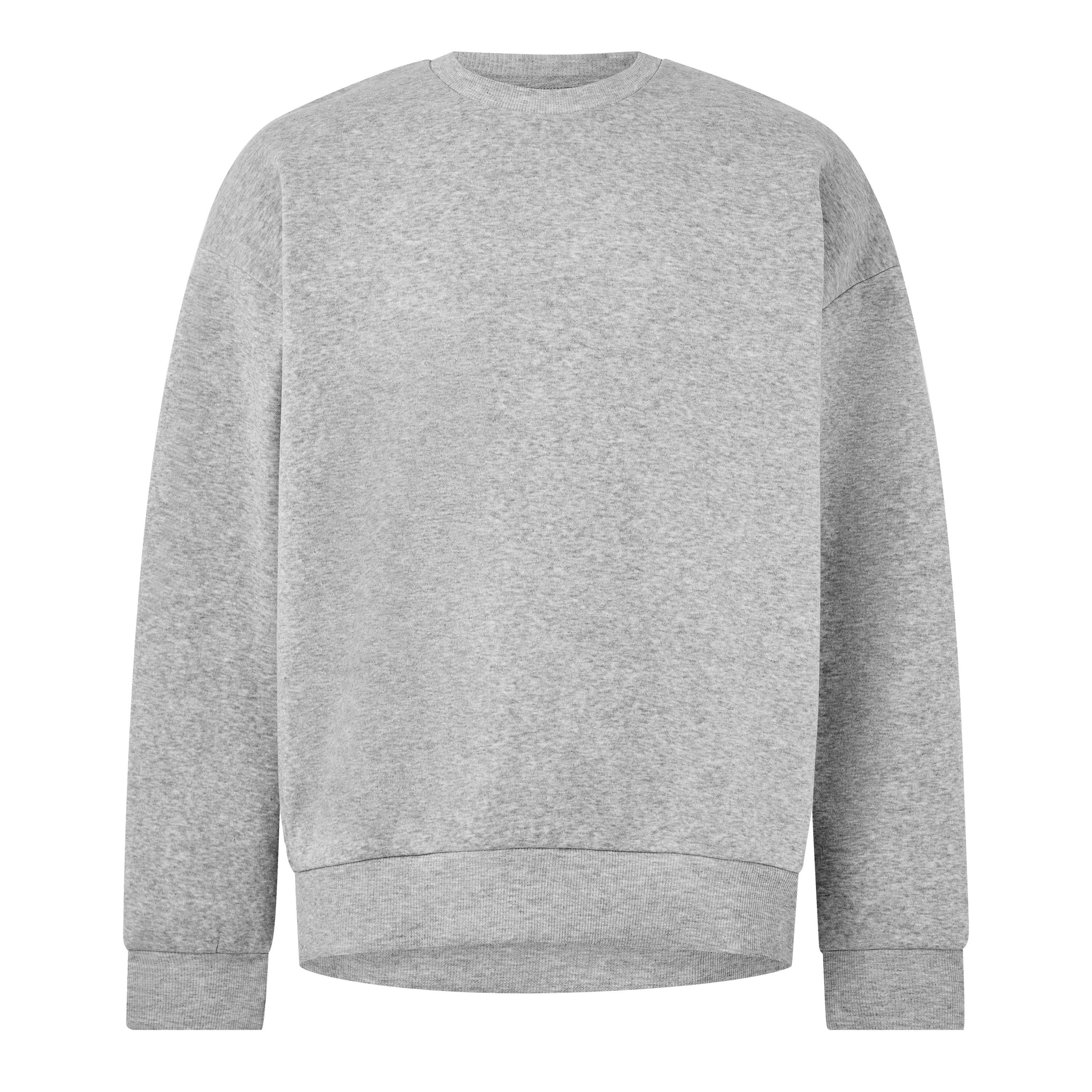 Lt Grey Melange - Jack and Jones - Jack Ollie Plain Swt Sn64 - 1