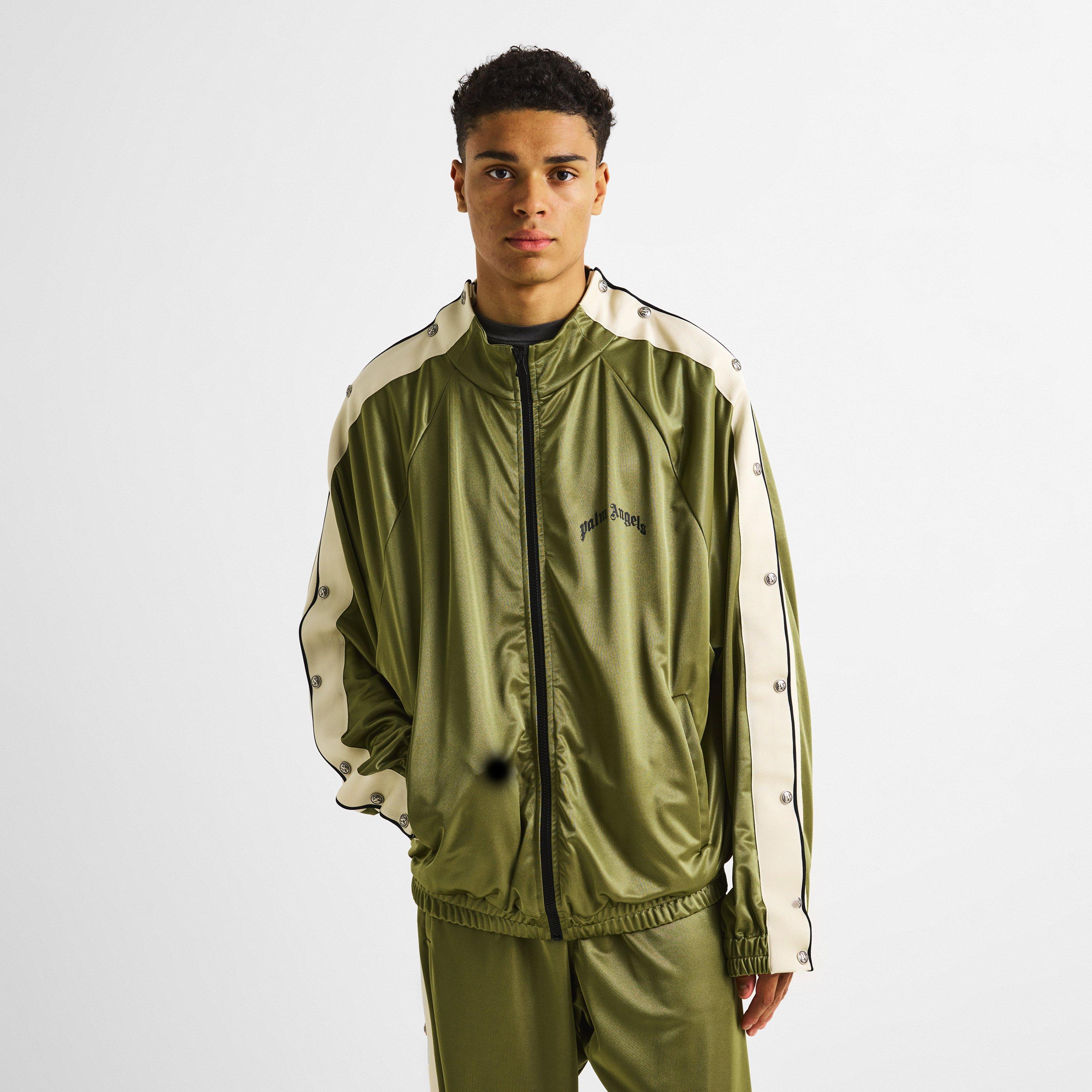 Military Green - Palm Angels - Palm Boxer Track Top Sn61 - 3