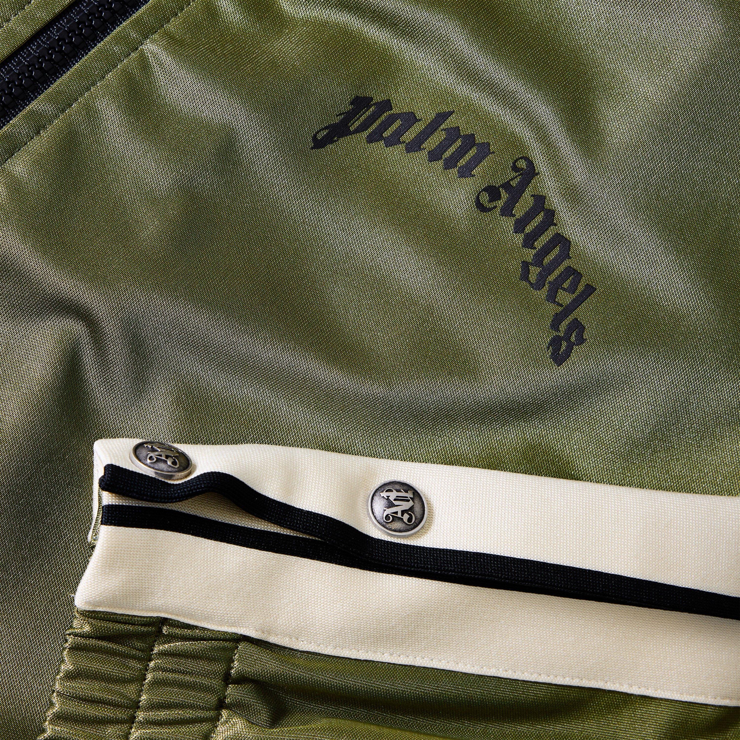 Military Green - Palm Angels - Palm Boxer Track Top Sn61 - 3
