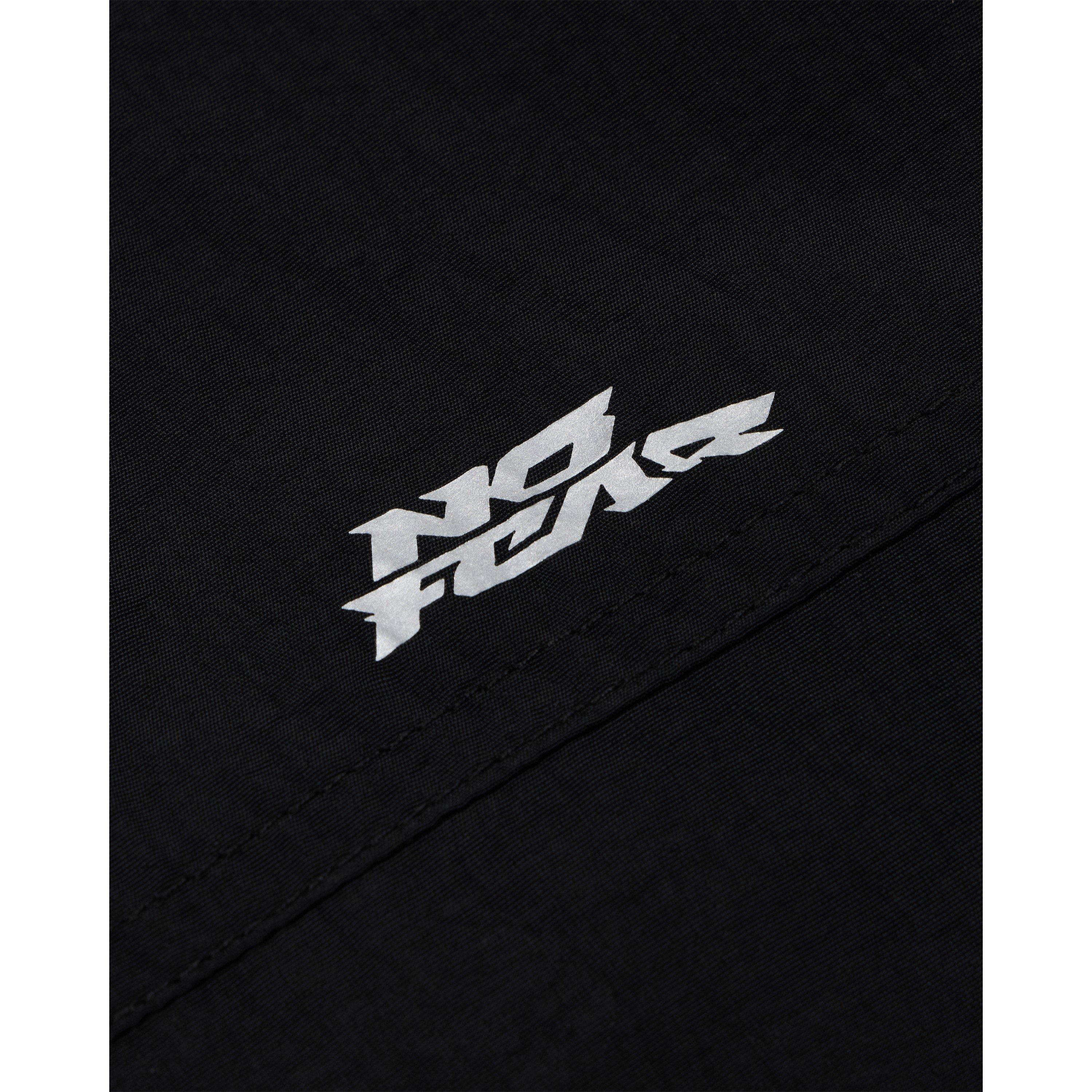 Black/Grey Marl - No Fear - Men's Reversible Track Jacket - 13