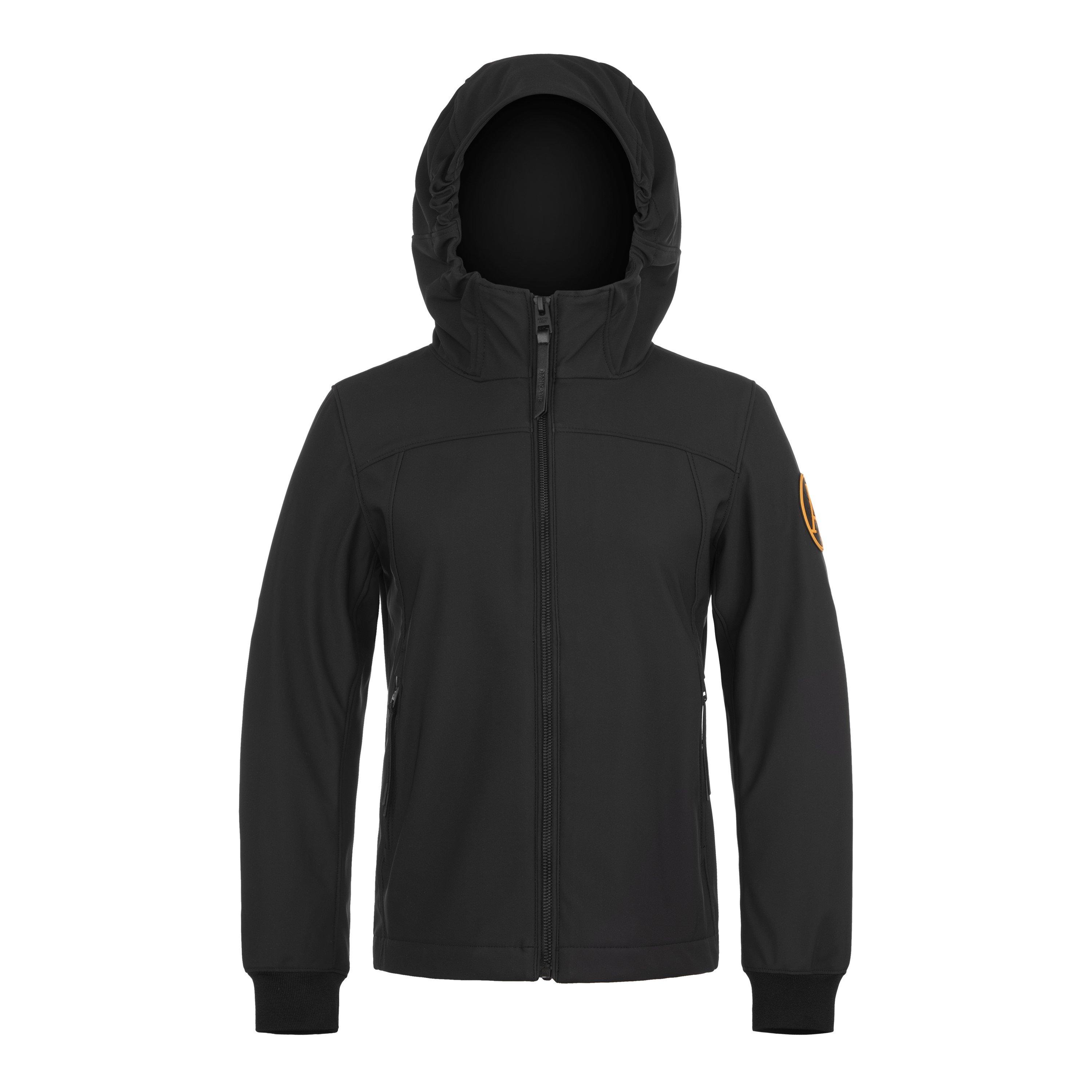 Black - Arctic Army - Kids' Bathurst Weather Resistant Long Sleeve Softshell Jacket - 1