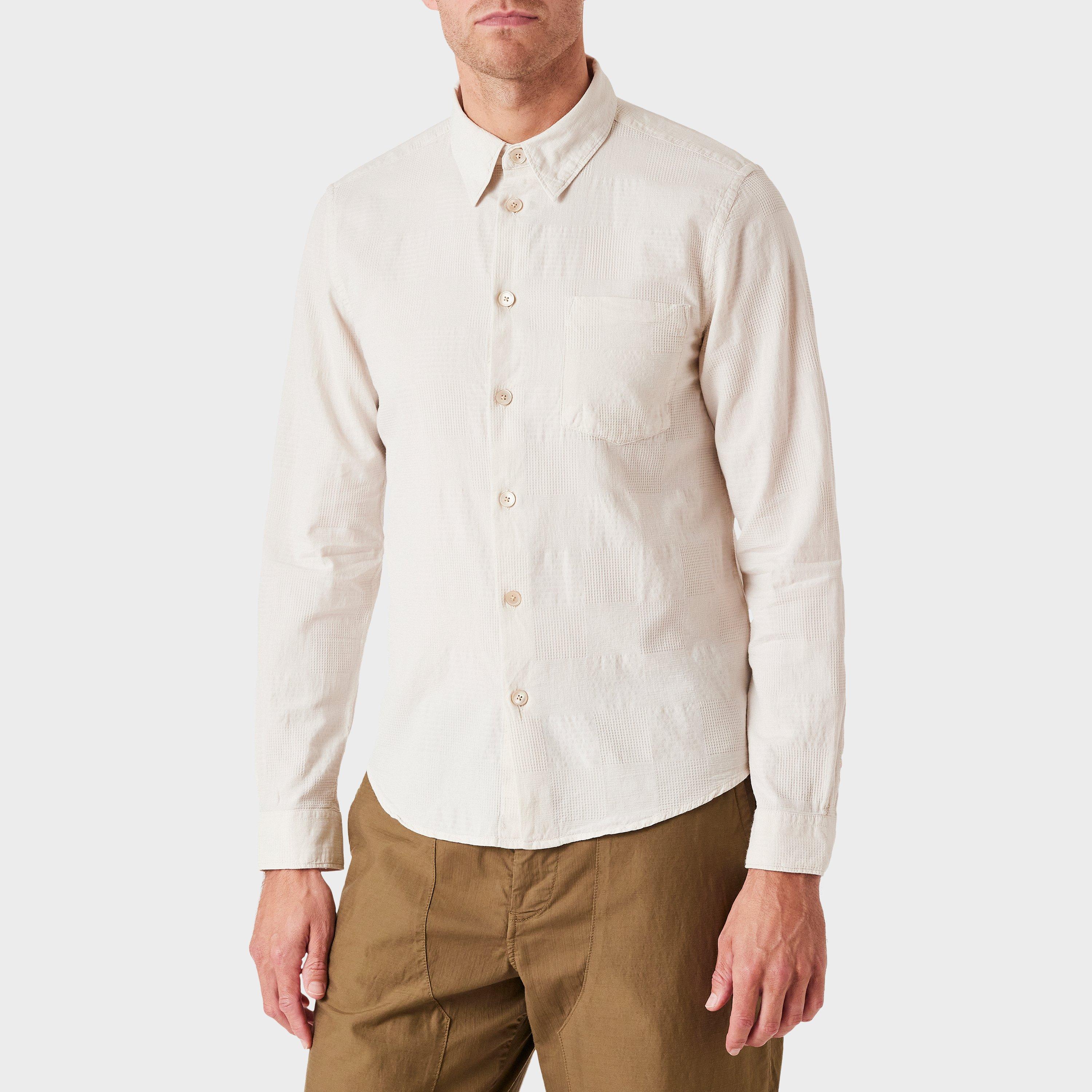 Ps Paul Smith Men's Long-Sleeve Plain Shirt - White 08 - M