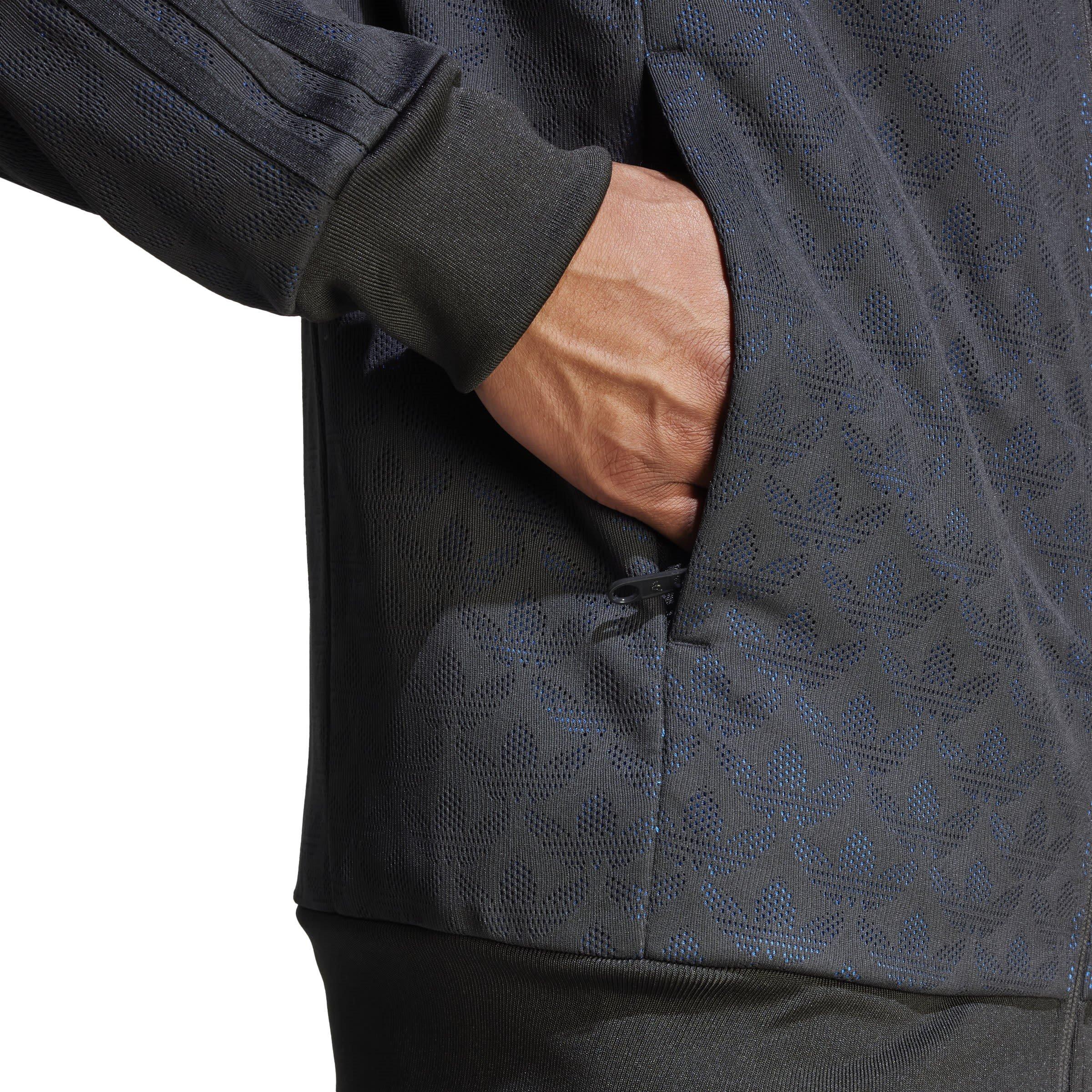 Black - adidas - Mono Tracksuit Top - 8