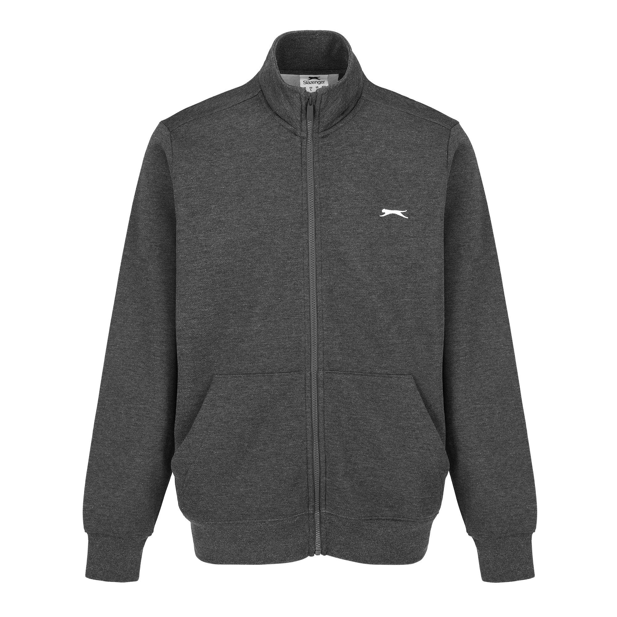Slazenger Full Zipped Jacket Mens In Charcoal Marl