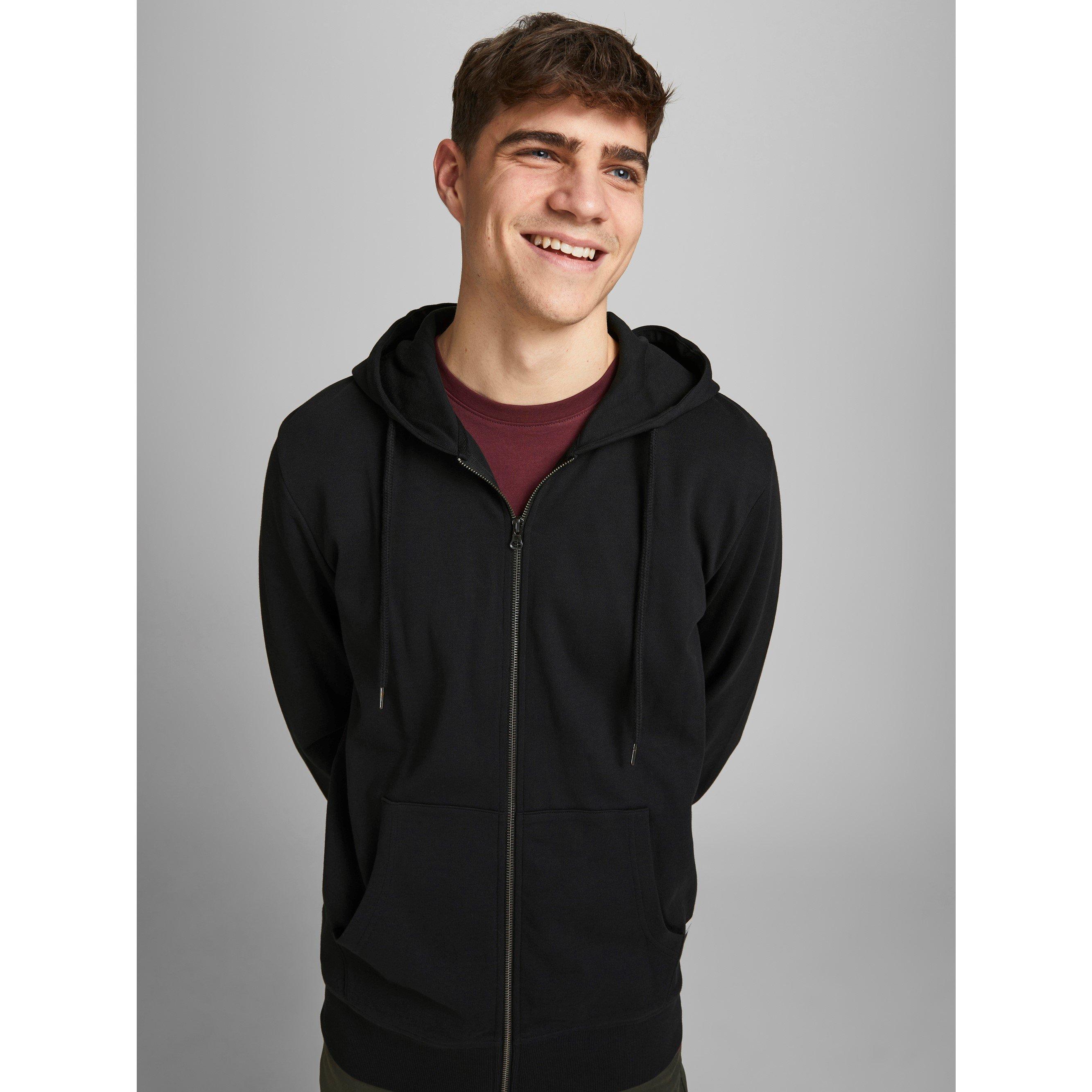 Black - Jack and Jones - Basic Basic Zip Up Hoodie - 4