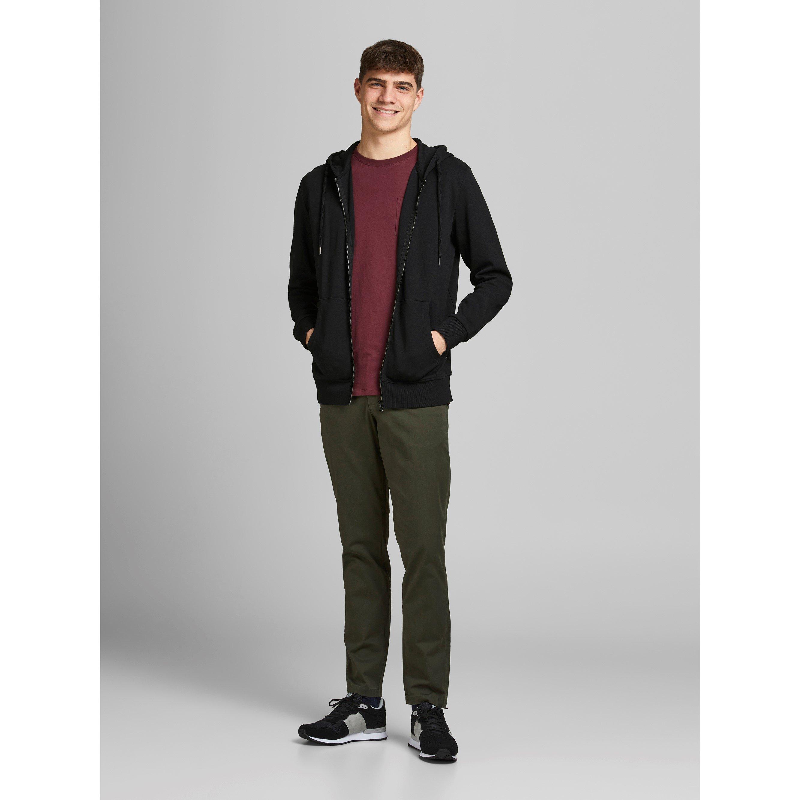 Black - Jack and Jones - Basic Basic Zip Up Hoodie - 6