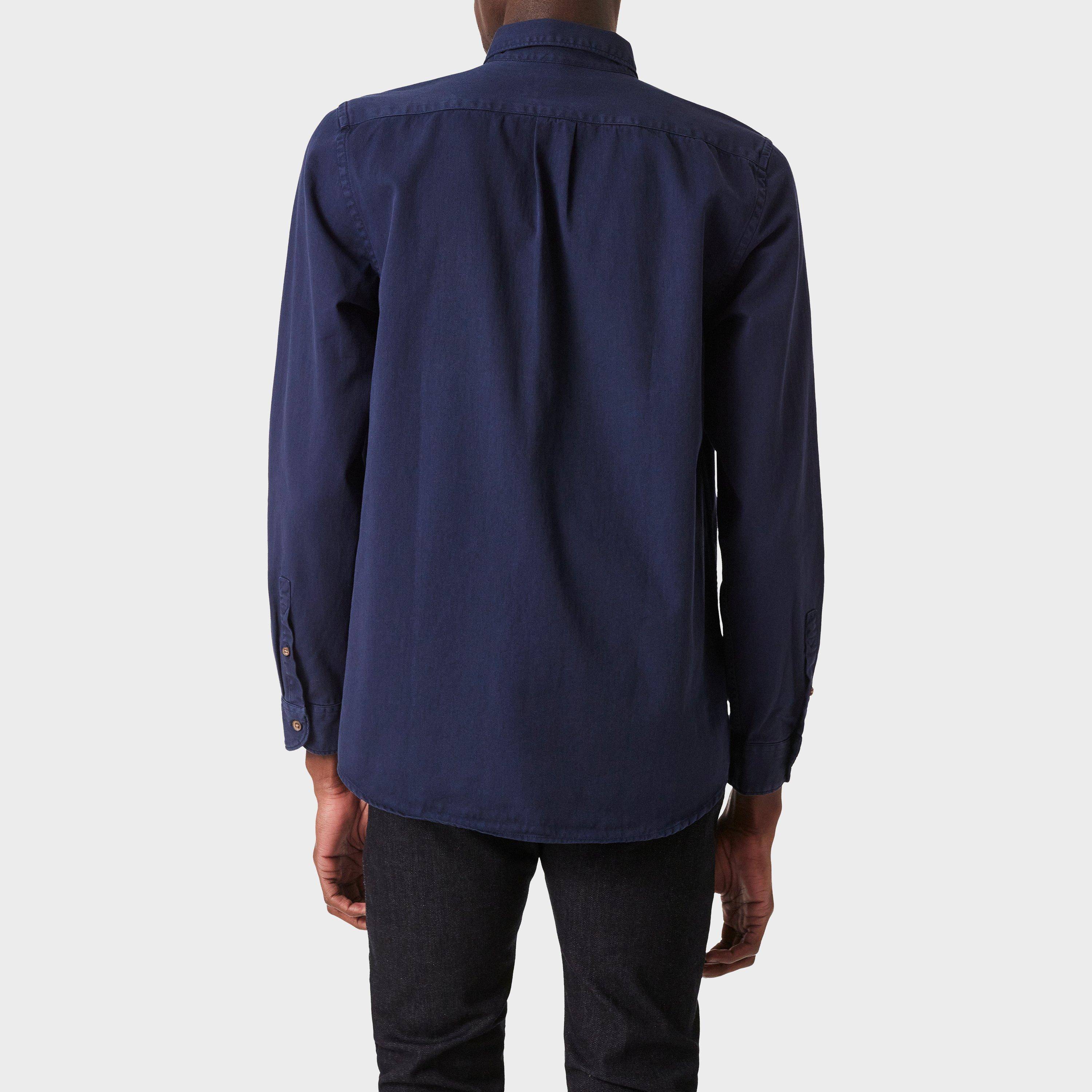 Navy 49 - PS Paul Smith - Men's Zebra Long-Sleeve Plain Shirt - 3