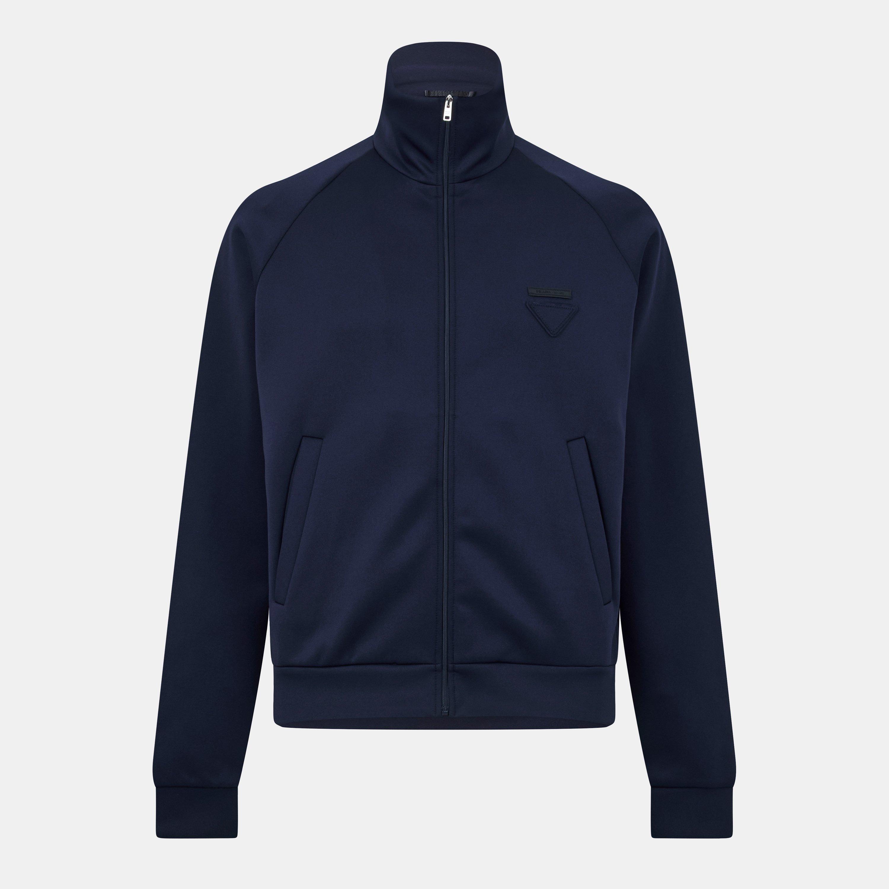 Navy - Prada - Men's Tailored Fit Tracksuit Top - 1