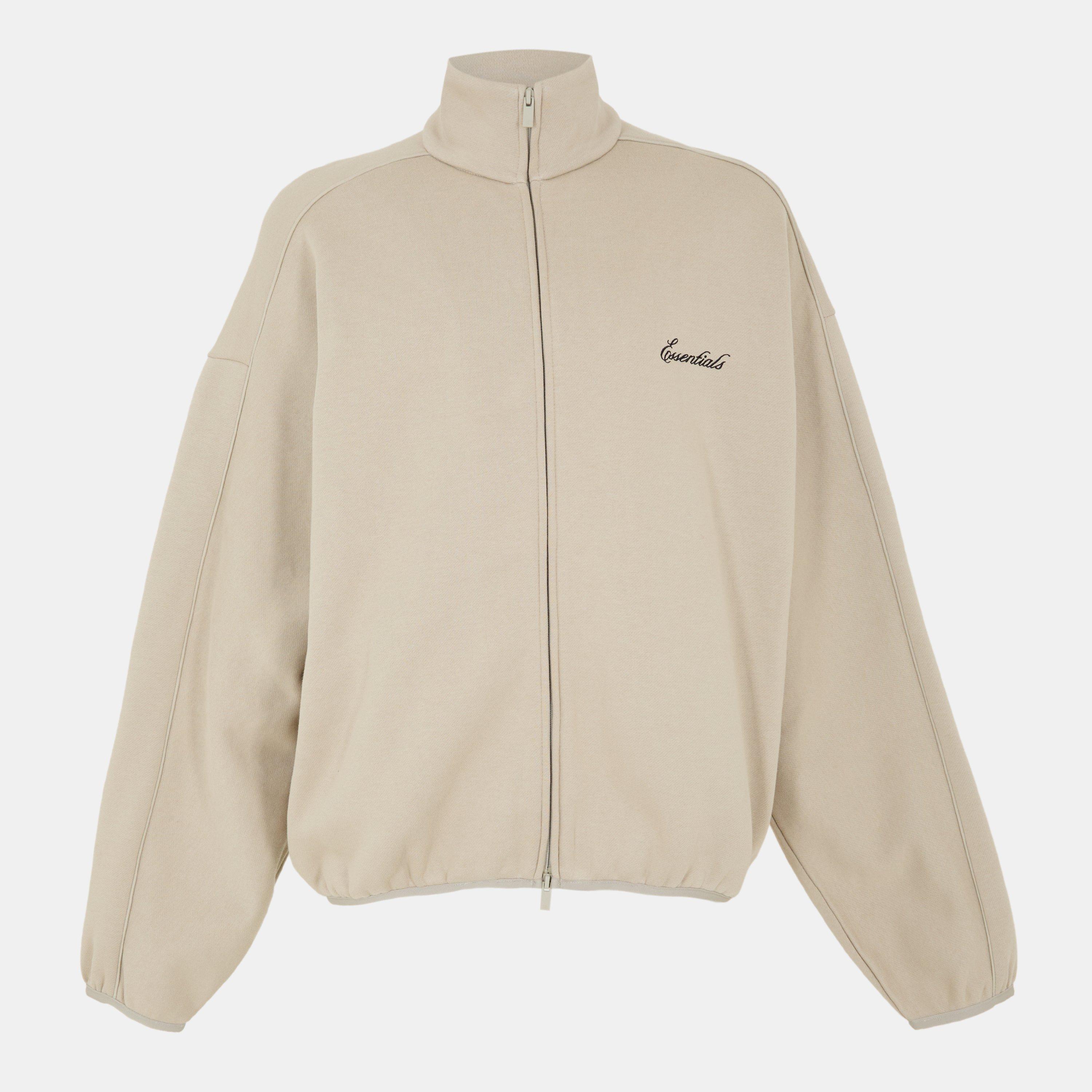Fear Of God Essentials Men's Fleece Relaxed Fit Zip Tracksuit Top