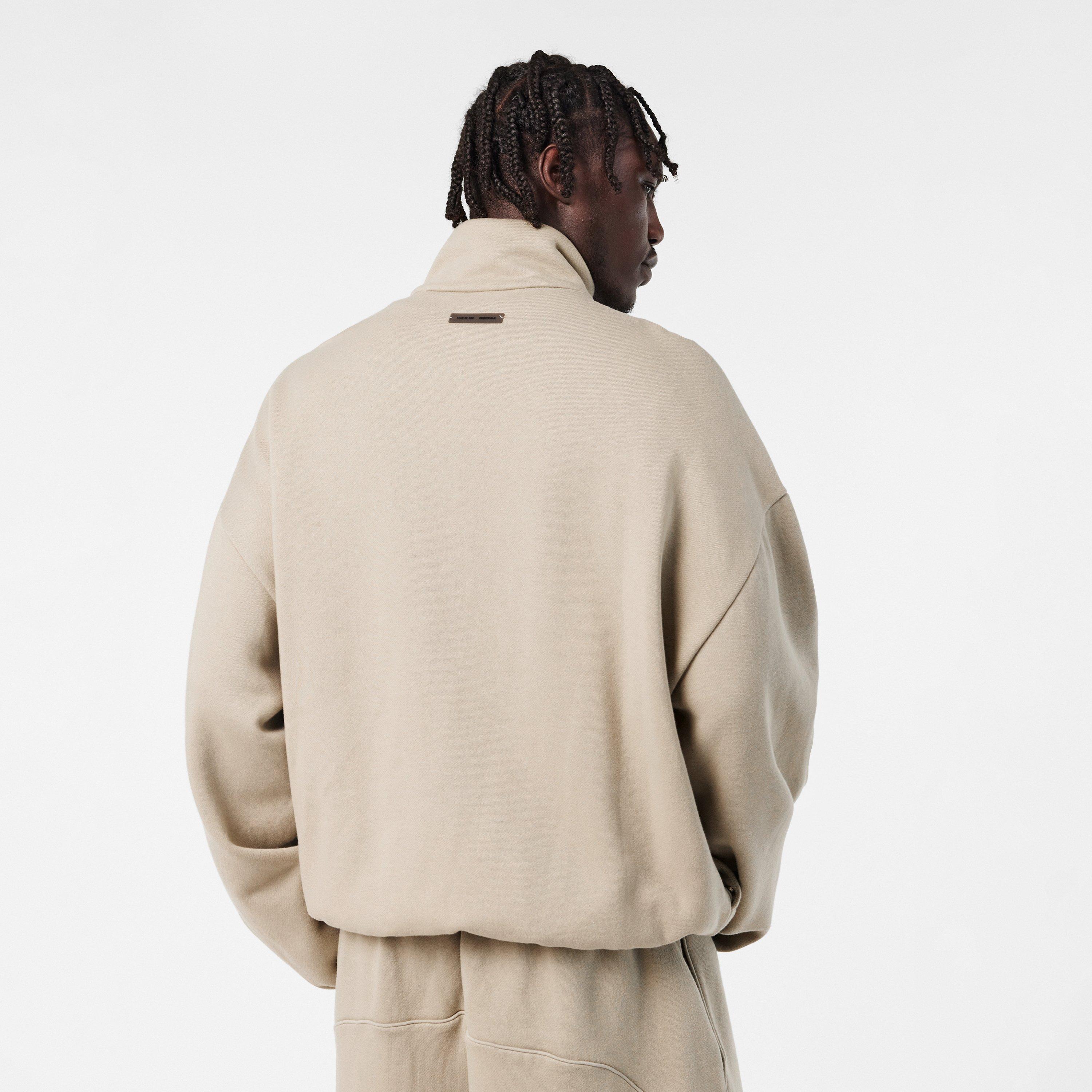 Abbey Stone - Fear Of God Essentials - Men's Fleece Relaxed Fit Zip Tracksuit Top - 4