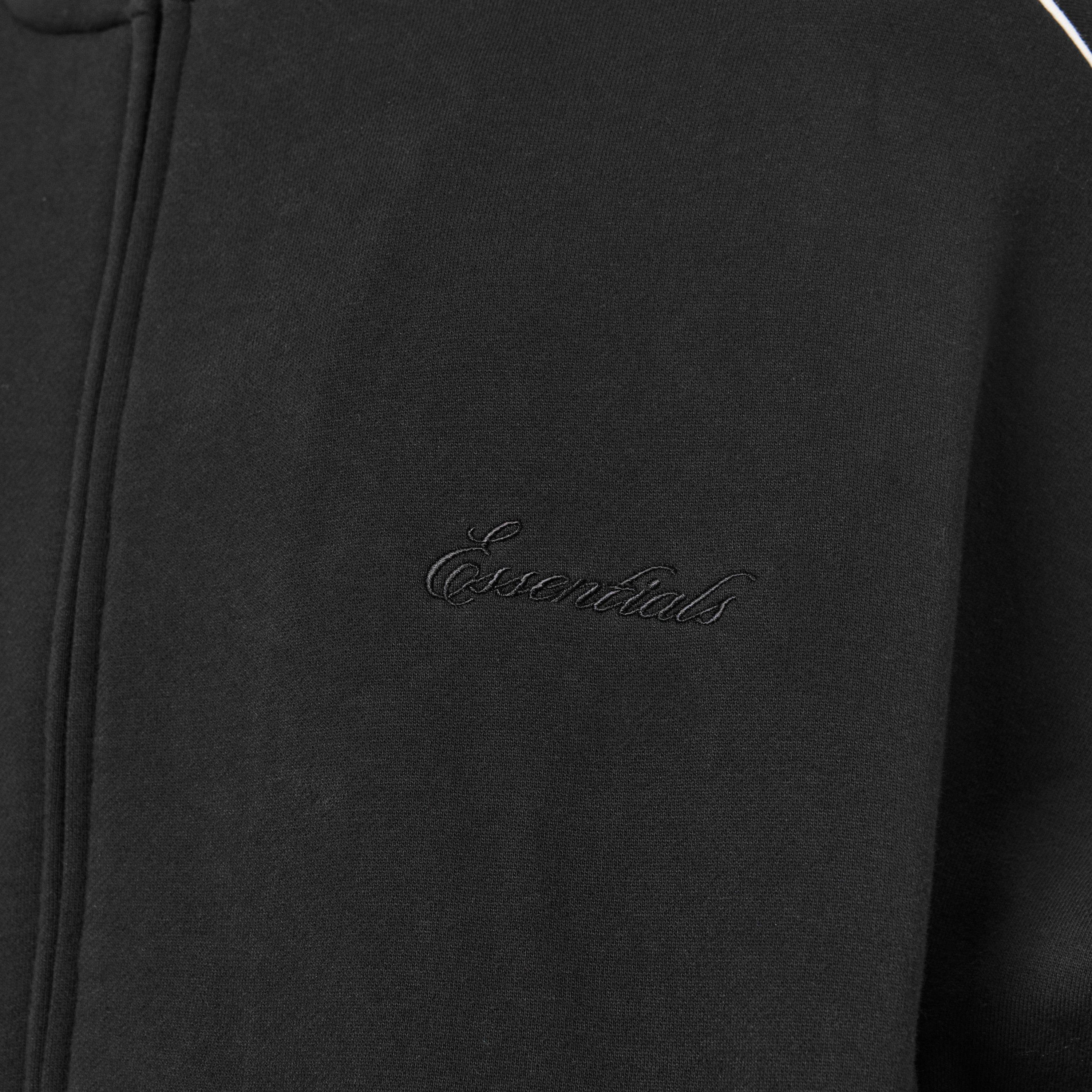 Black/White - Fear Of God Essentials - Men's Fleece Tracksuit Top - 5