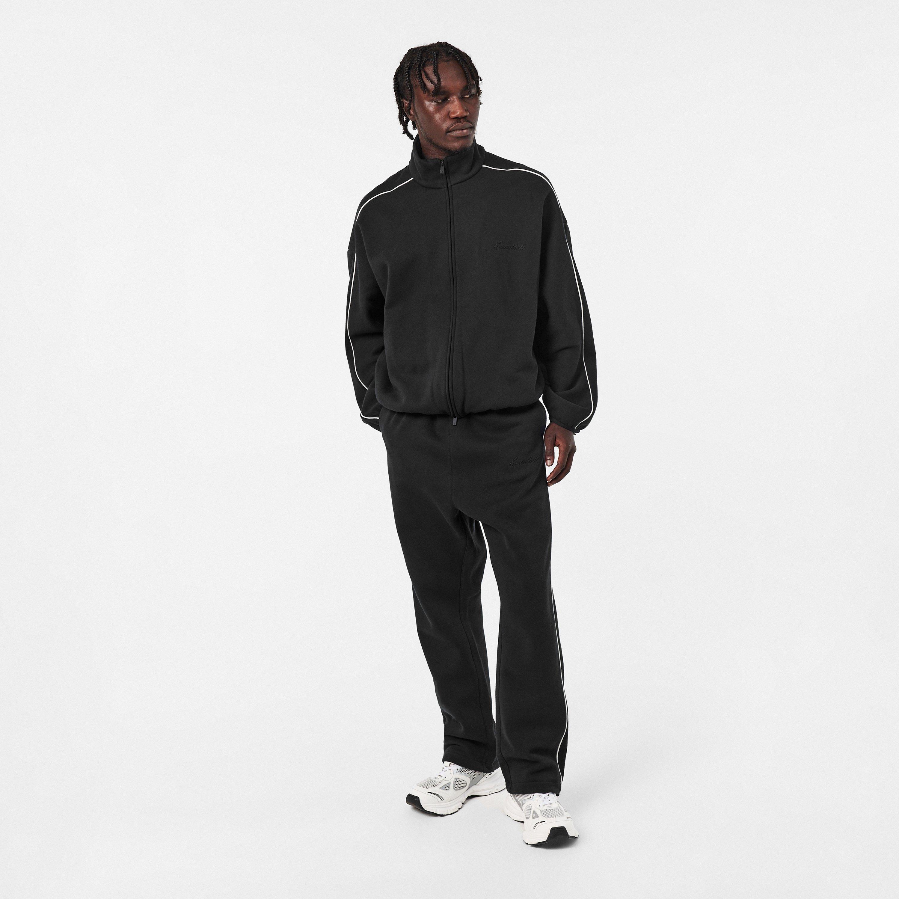 Black/White - Fear Of God Essentials - Men's Fleece Tracksuit Top - 6