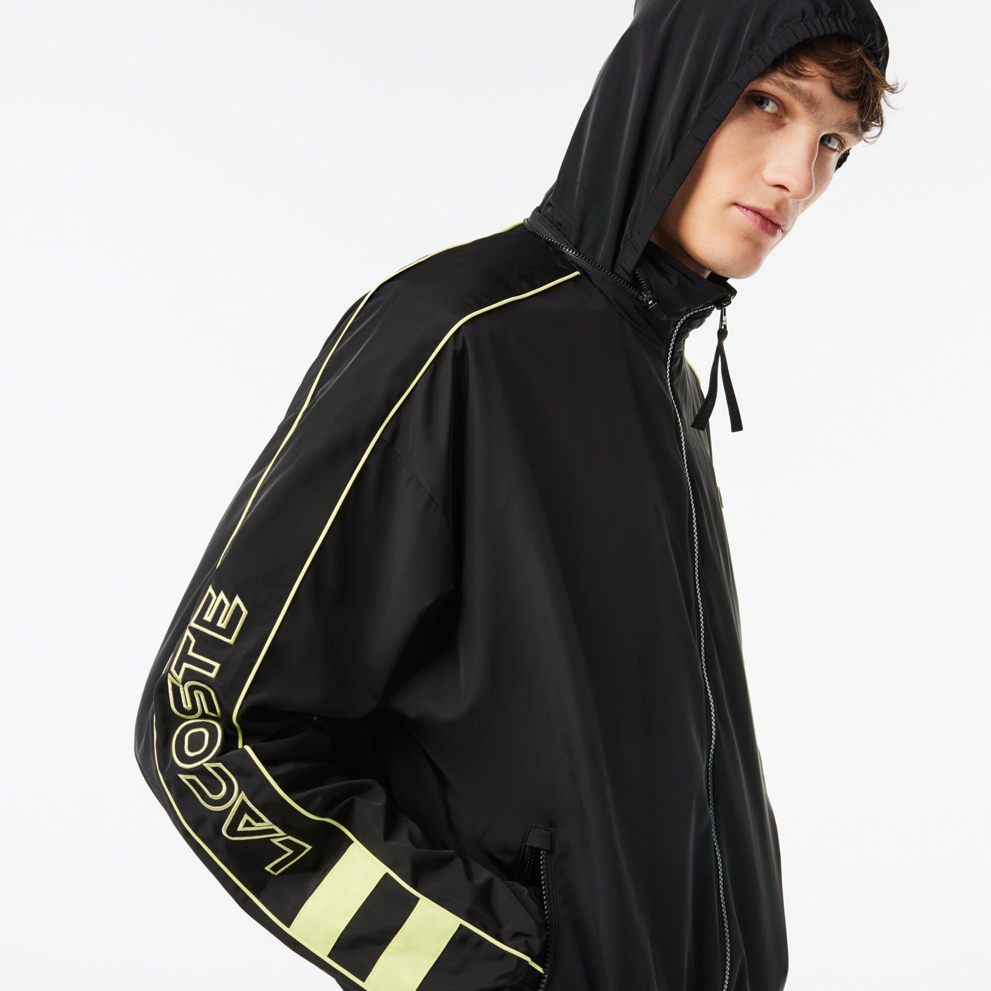 Black/Limeira - Lacoste - Men's Tracksuit Top - 2