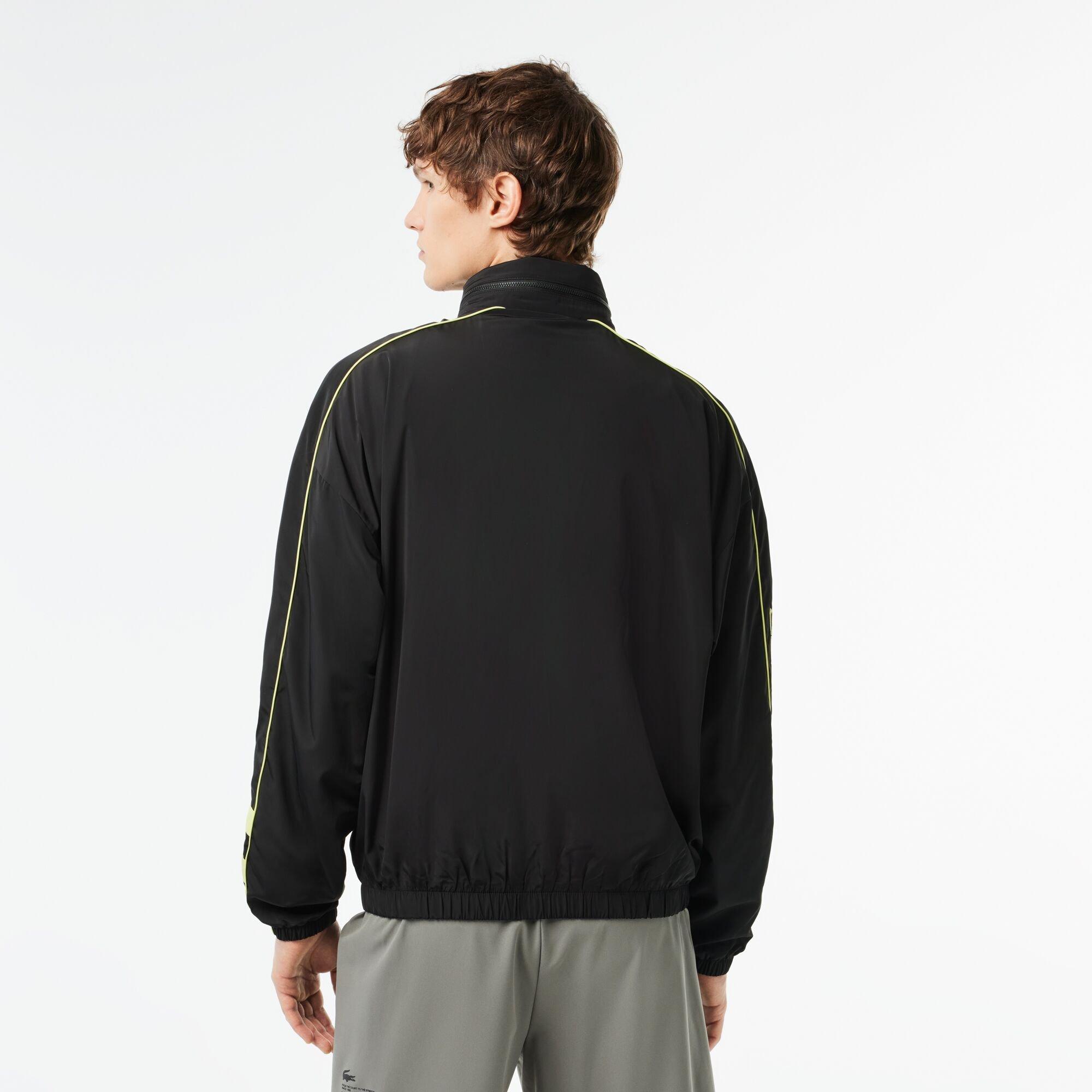 Black/Limeira - Lacoste - Men's Tracksuit Top - 3