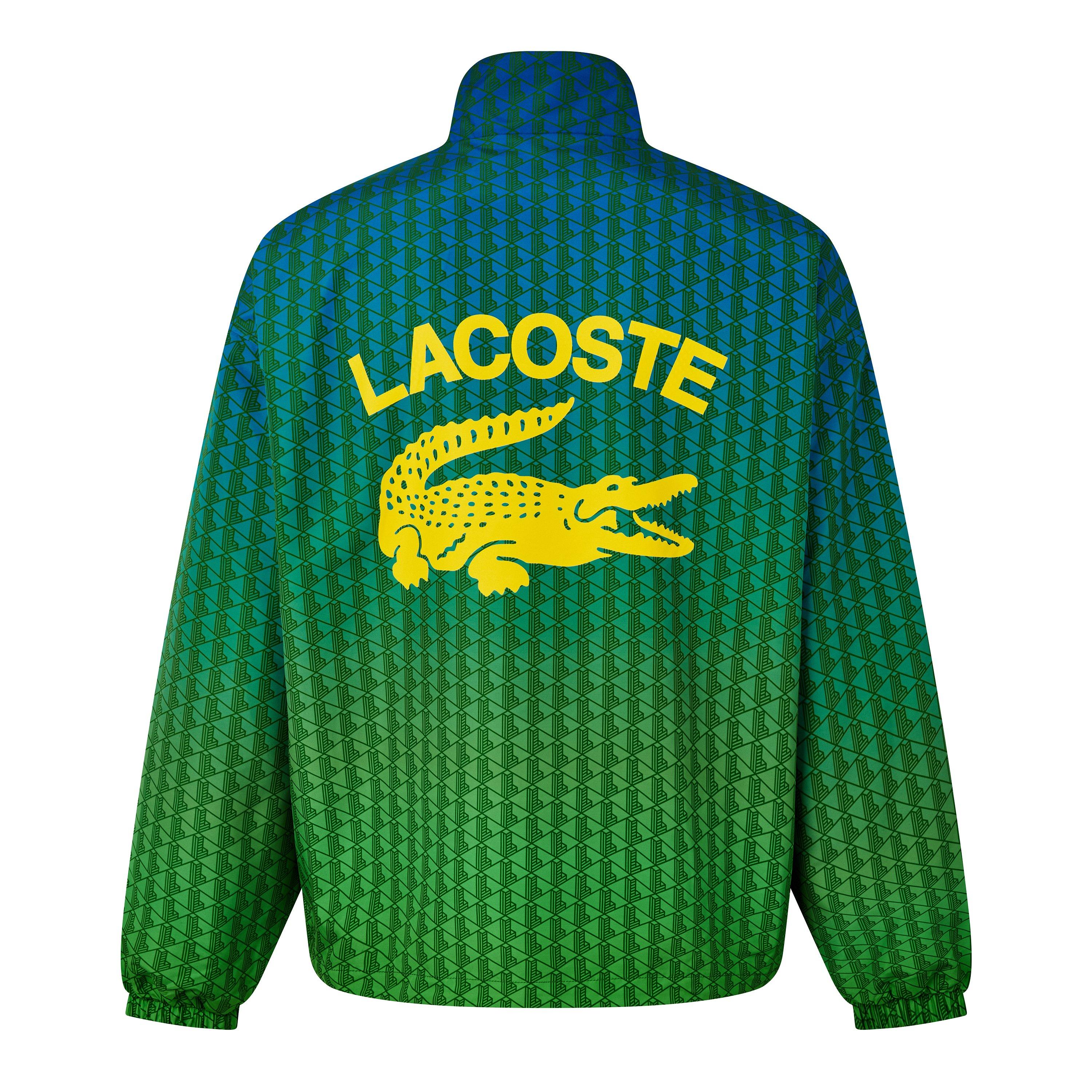 Kobolt/Calathea - Lacoste - Men's Monogram Print Ombre Tracksuit Top - 4