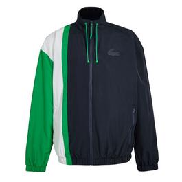 Lacoste Lightweight Water-Resistant Colourblock Zip Jacket