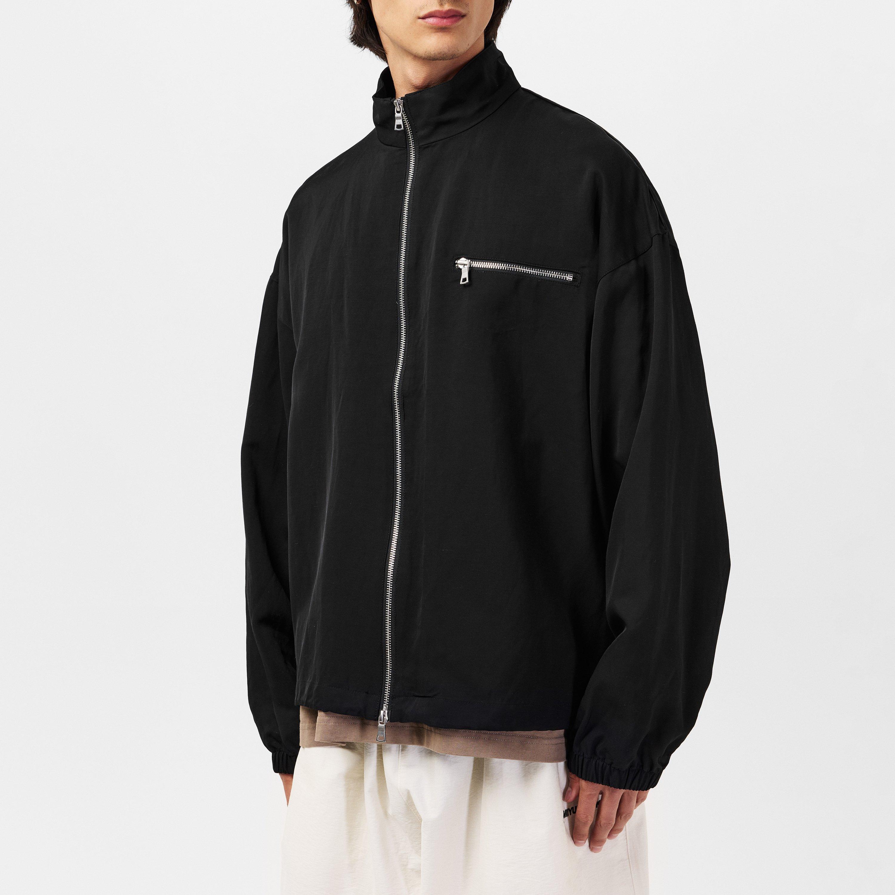 Black - MKI MIYUKI ZOKU - Men's Linen Tracksuit Top - 3