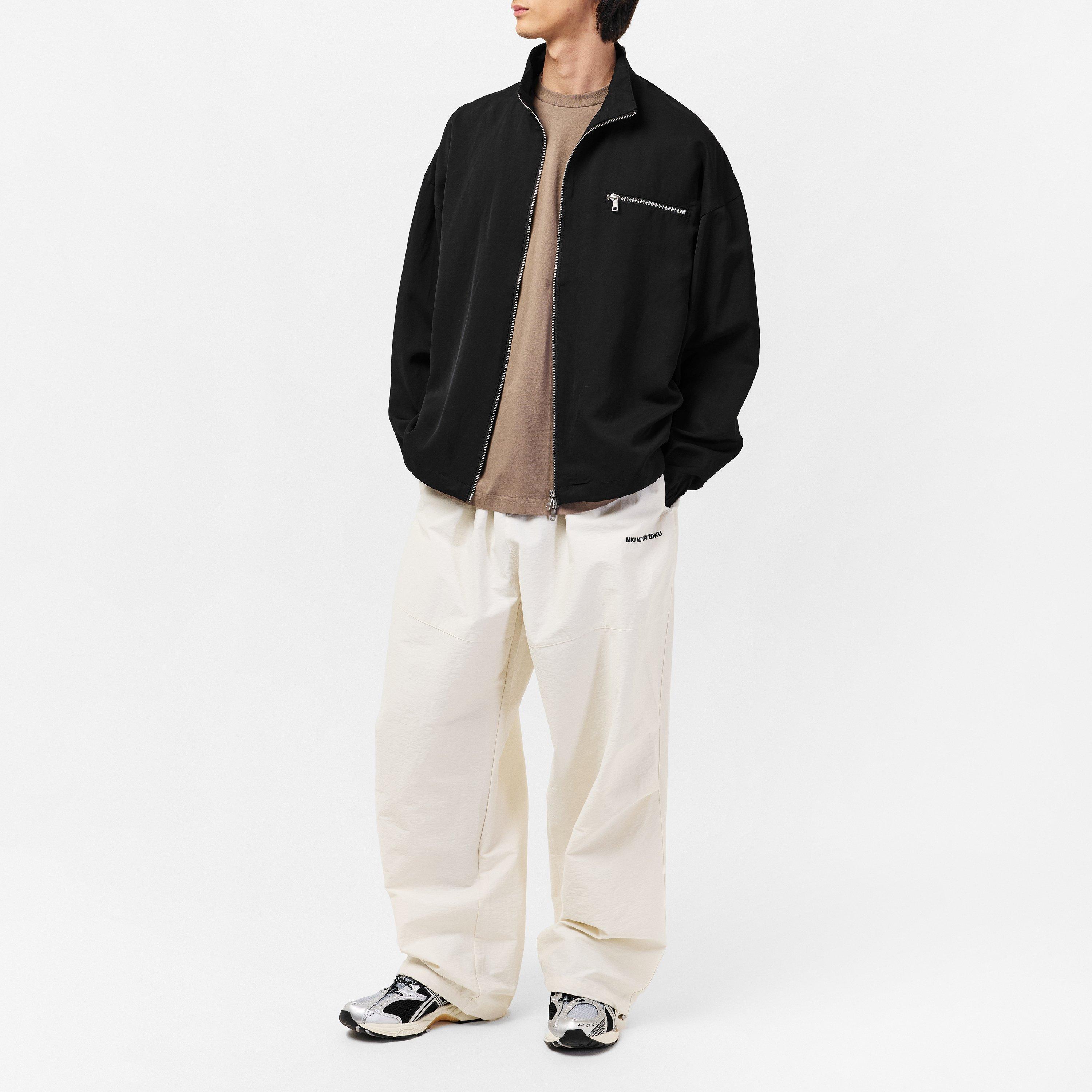 Black - MKI MIYUKI ZOKU - Men's Linen Tracksuit Top - 6