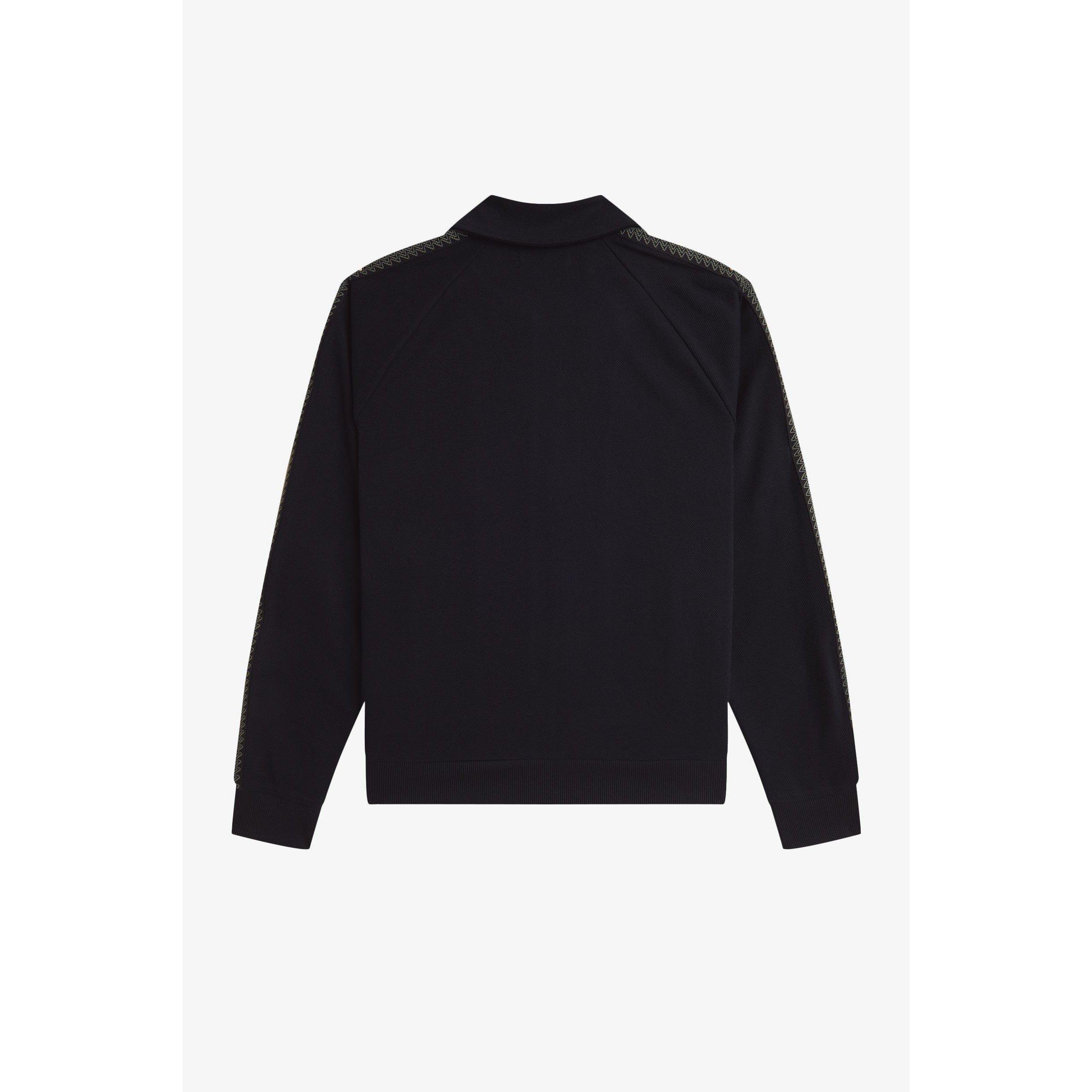 Black 102 - Fred Perry - Men's Side Tape Tracksuit Top - 2