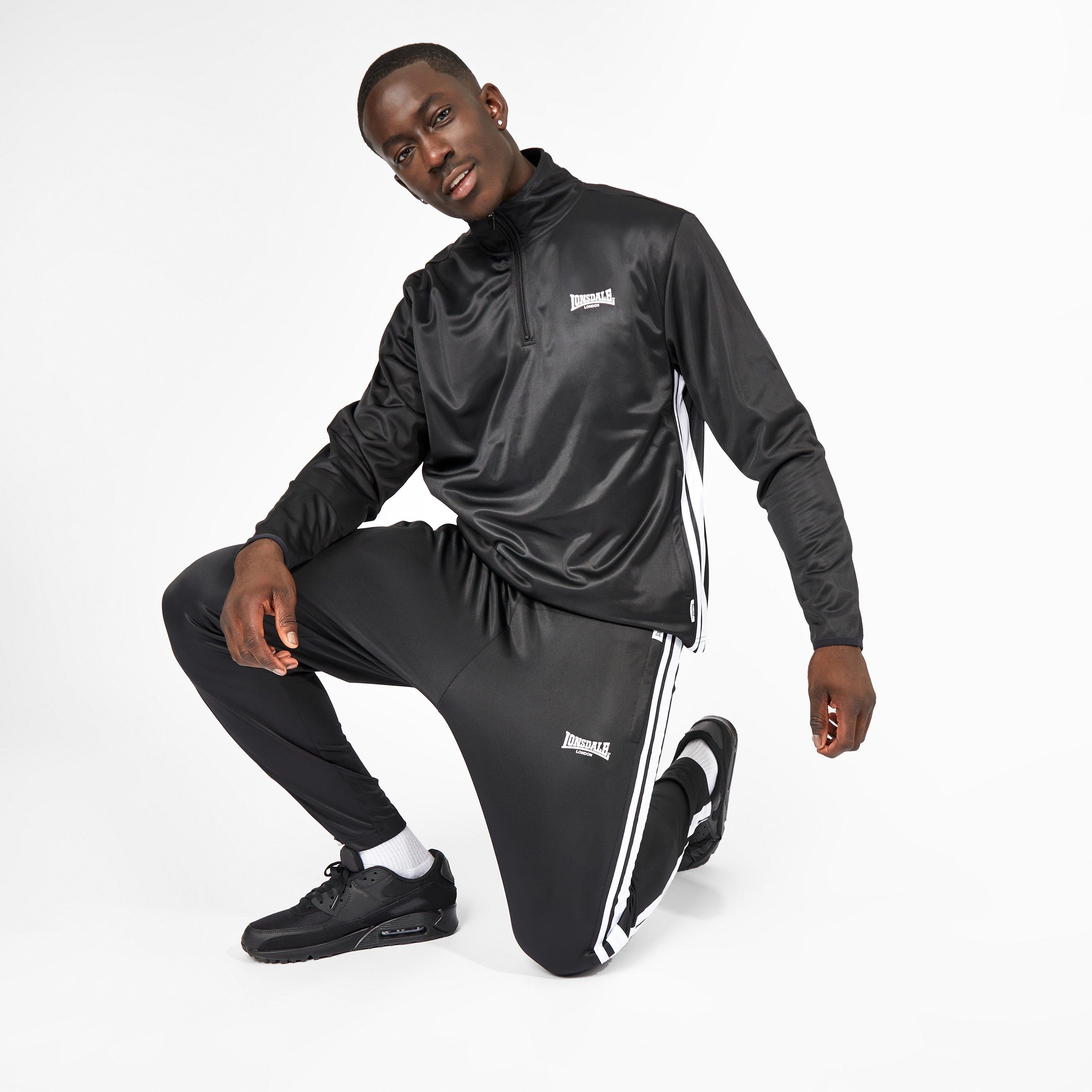 Nero - Lonsdale - 2S Quarter Zip Track Top Mens - 4