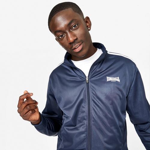 Navy - Lonsdale - 2S Track Top Mens - 3