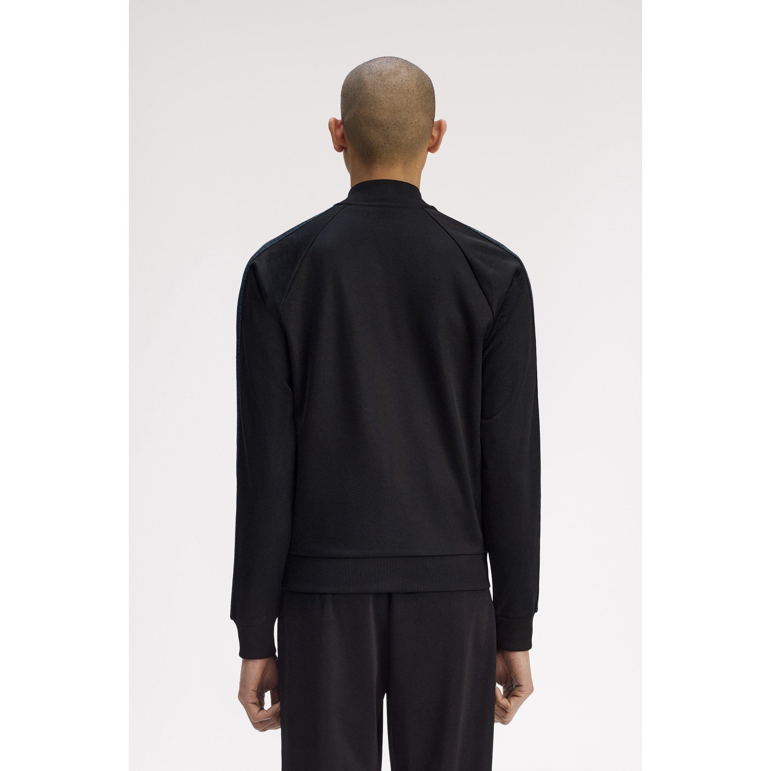 Black 102 - Fred Perry - Men's Blackwatch Tape Tracksuit Top - 4