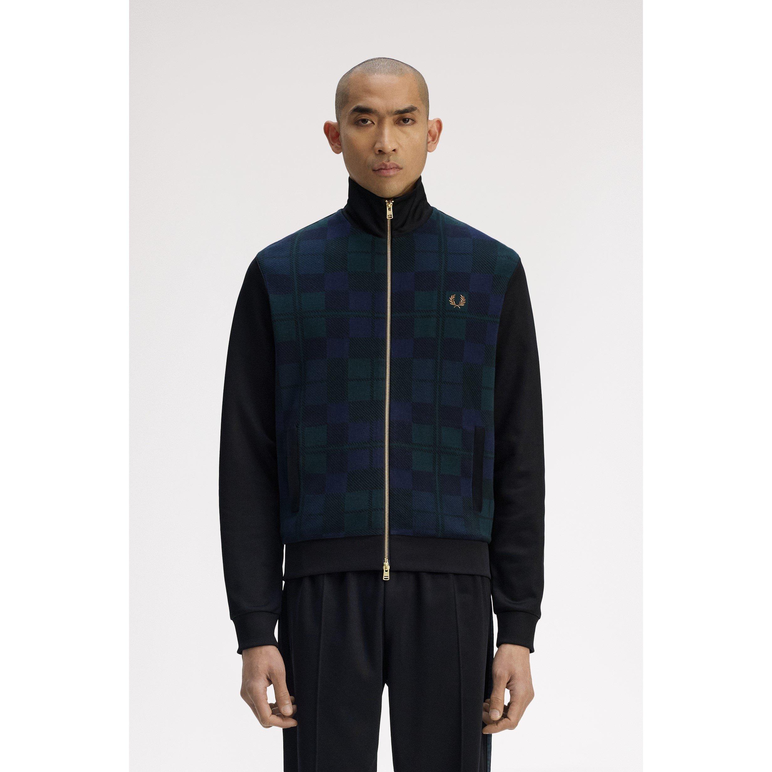 Black 102 - Fred Perry - Fred Tartan TrackTop Sn61 - 3