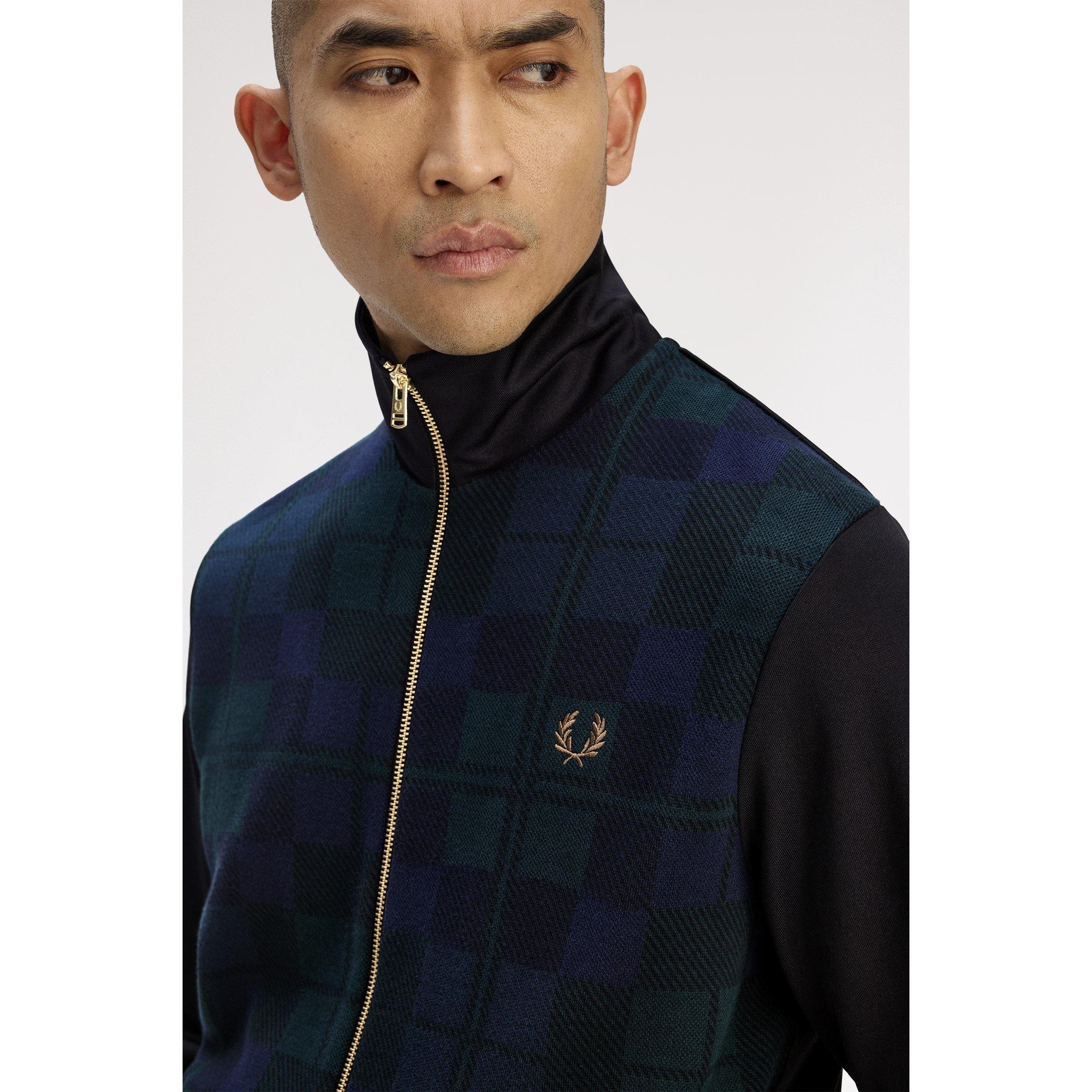 Black 102 - Fred Perry - Fred Tartan TrackTop Sn61 - 5