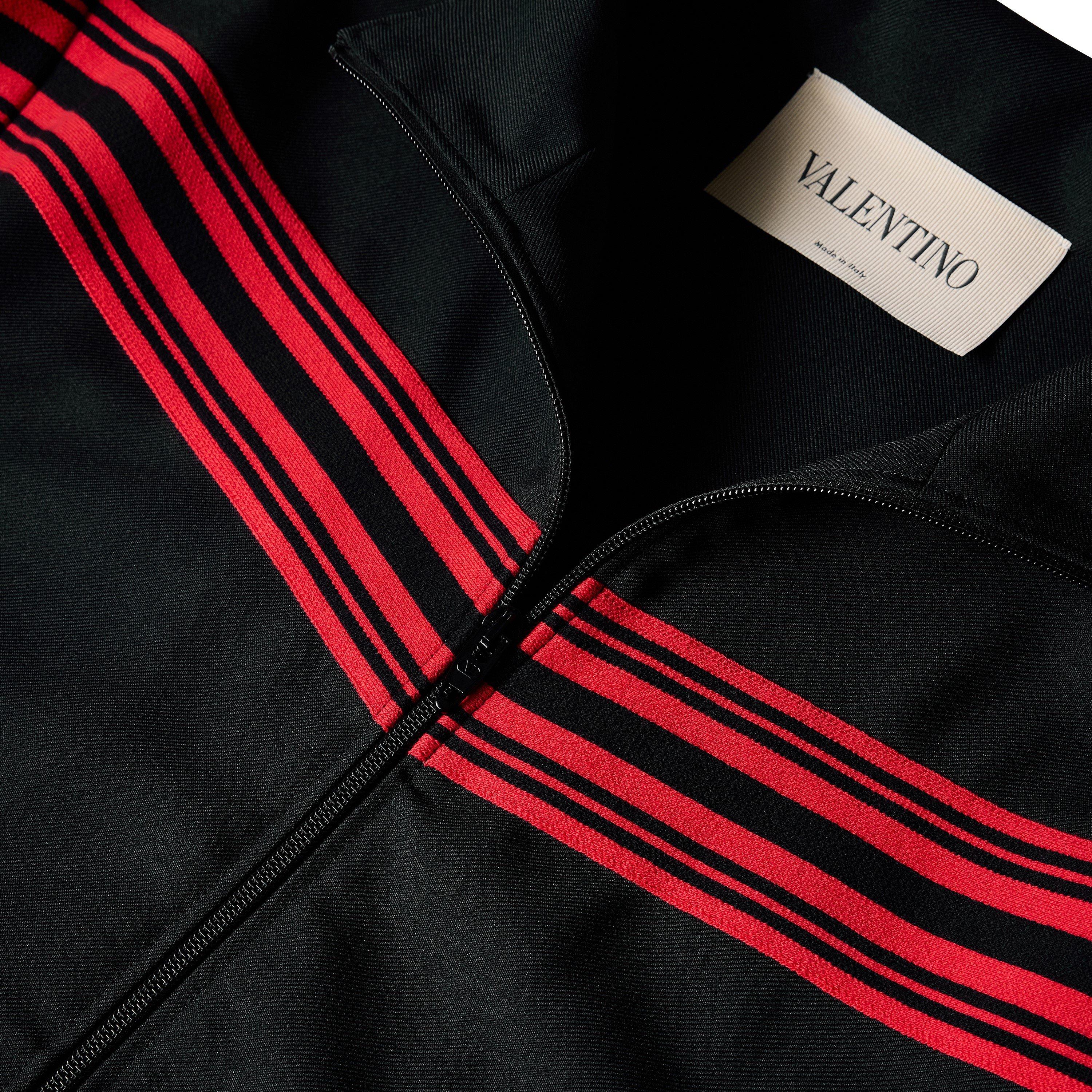 Black/Rosso - Valentino - Val Felpa Zip Jkt Sn64 - 3