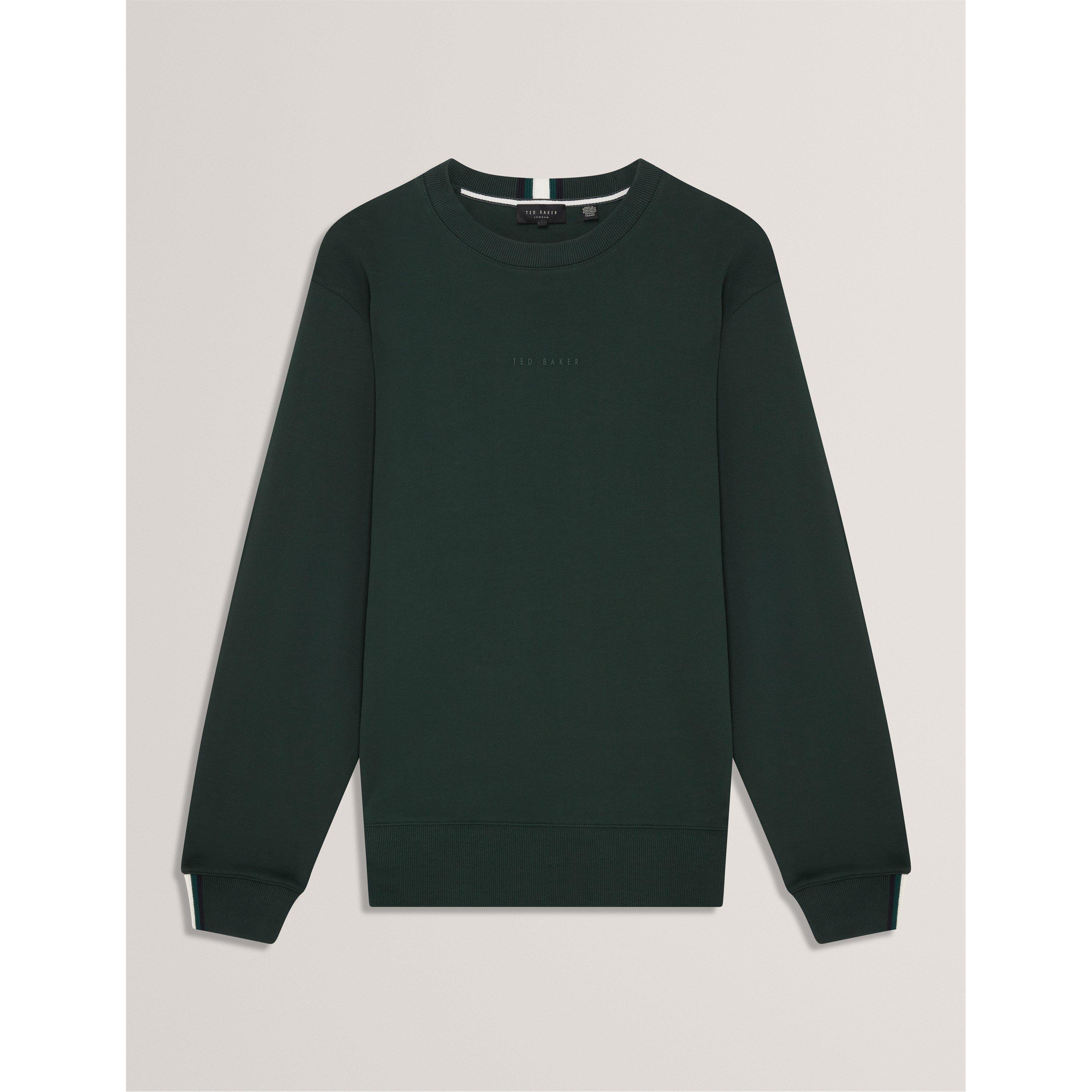Ted Baker Men's Long-Sleeve Crew Tracksuit Top - Green - Size L (4)