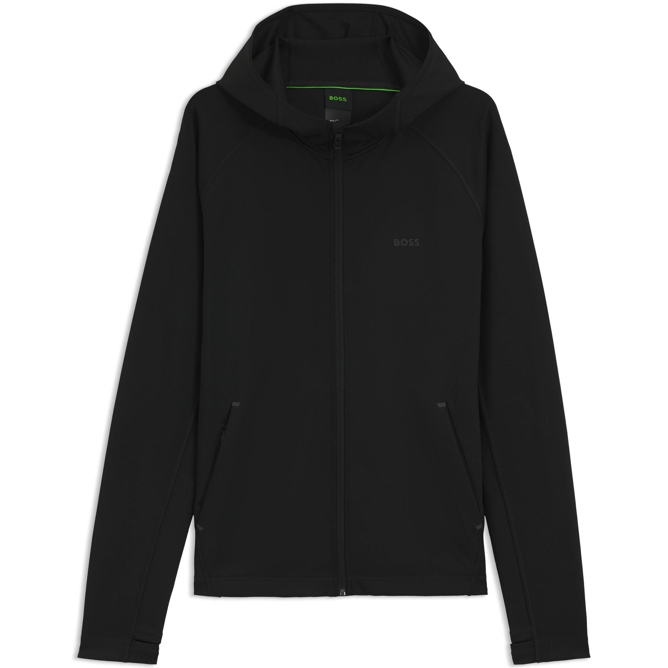 Boss Men's Sicon Active Moisture-Managing Hoodie - Black 001 - 3XL