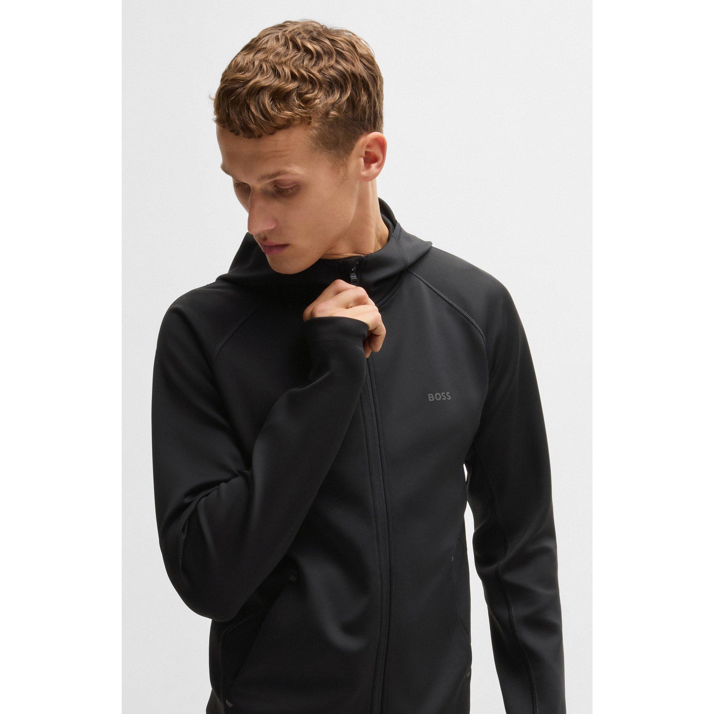Black 001 - Boss - Sicon Active Moisture-Managing Hoodie - 4