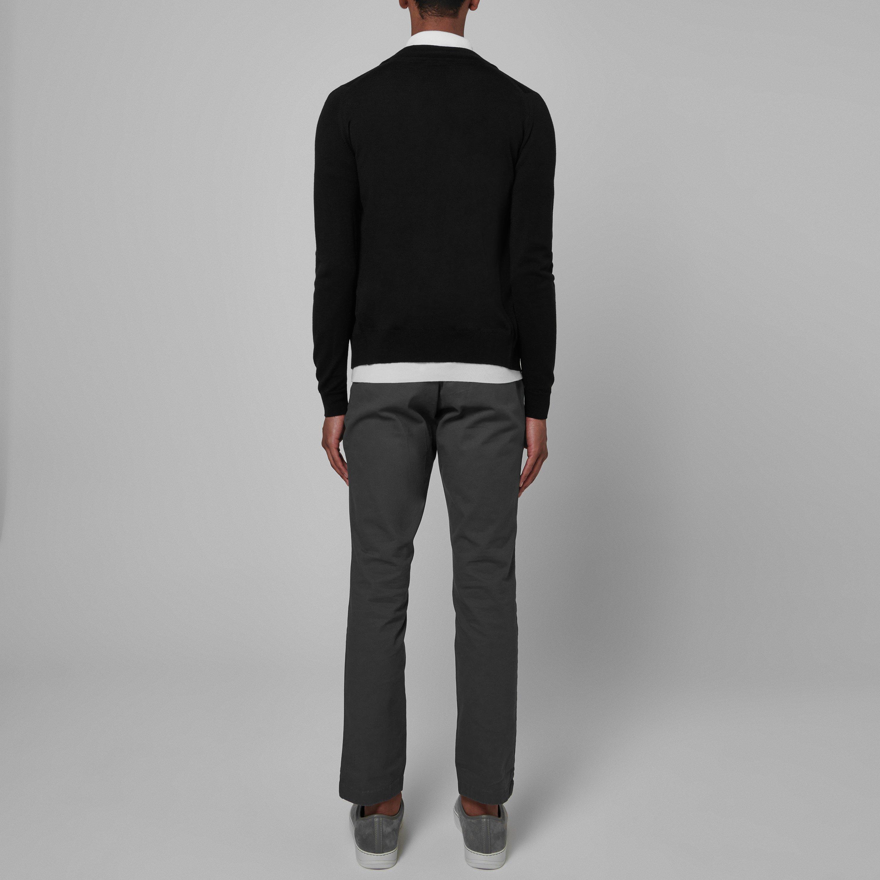 Black - John Smedley - Maclean Zipped Sweatshirt - 4