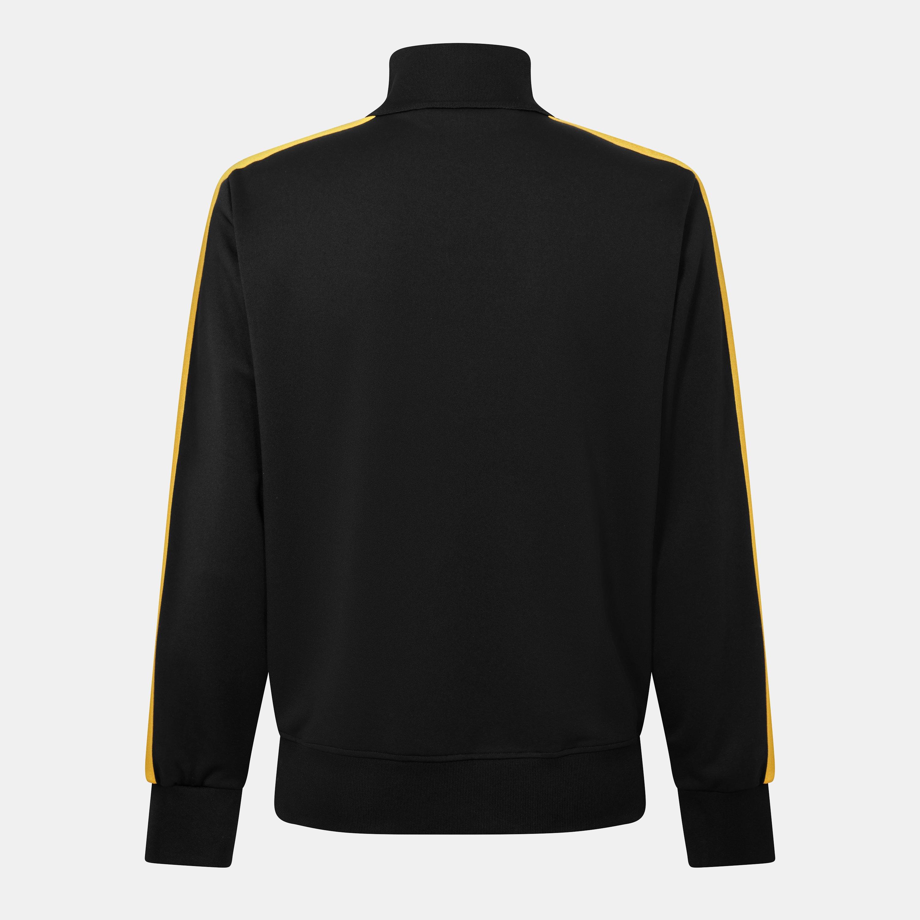 Black/Yellow - Palm Angels - Men's Classic Track Tracksuit Top - 2